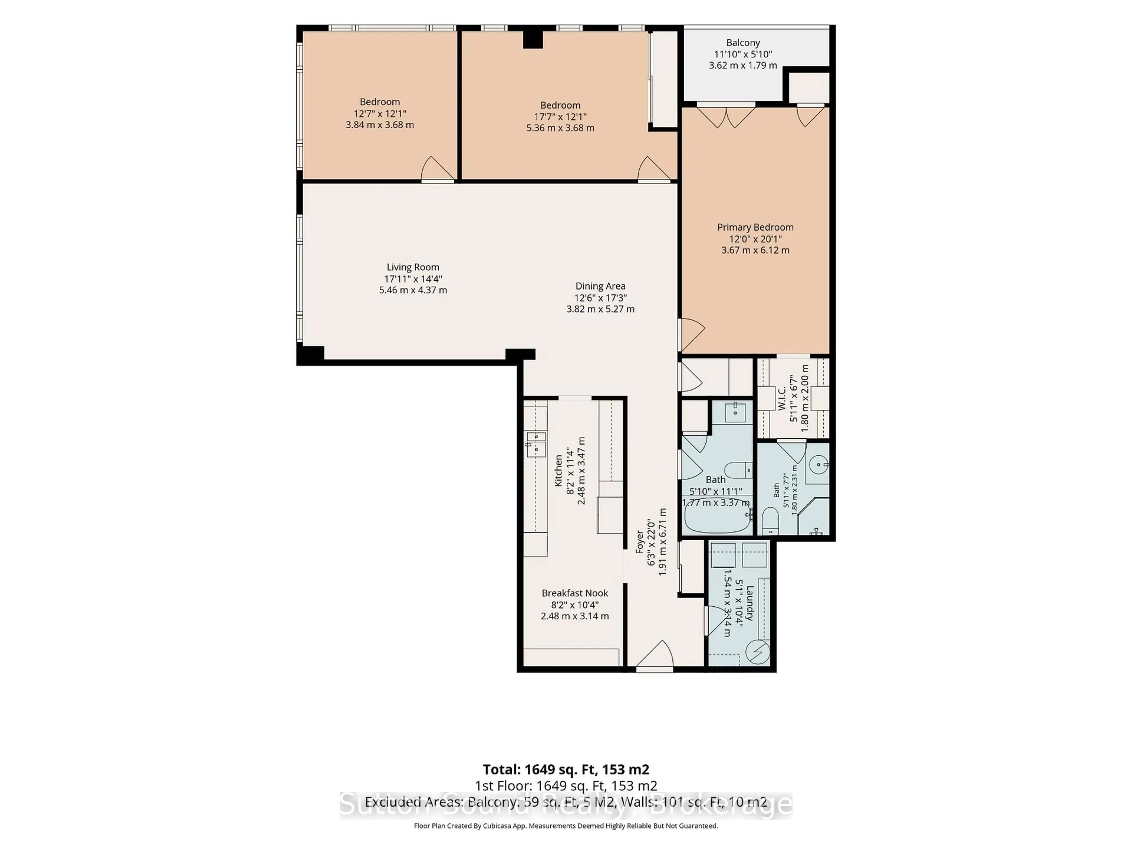 Floor plan for 2555 3rd Ave #102, Owen Sound Ontario N4K 6T8
