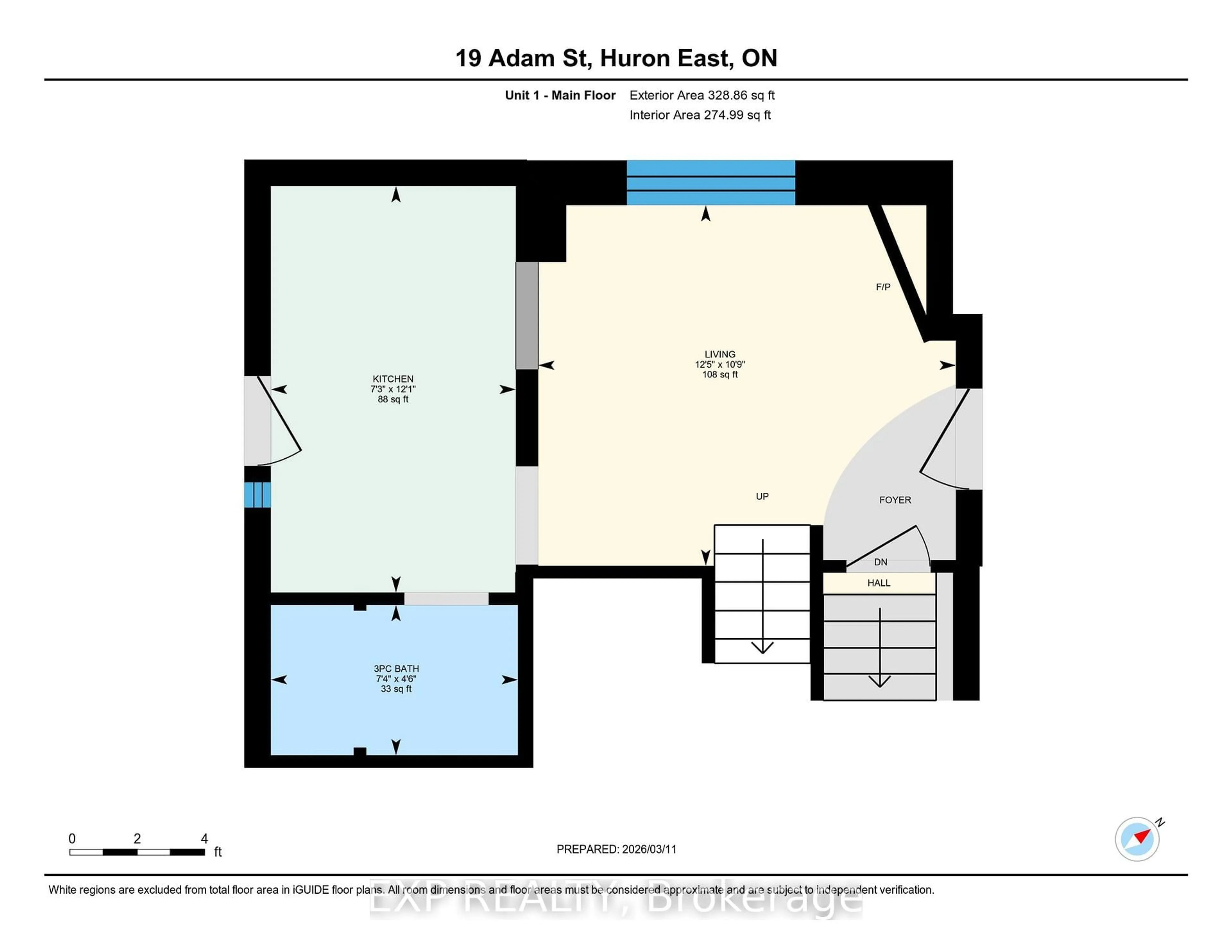Floor plan for 19 Adam St, Huron East Ontario N0K 1W0