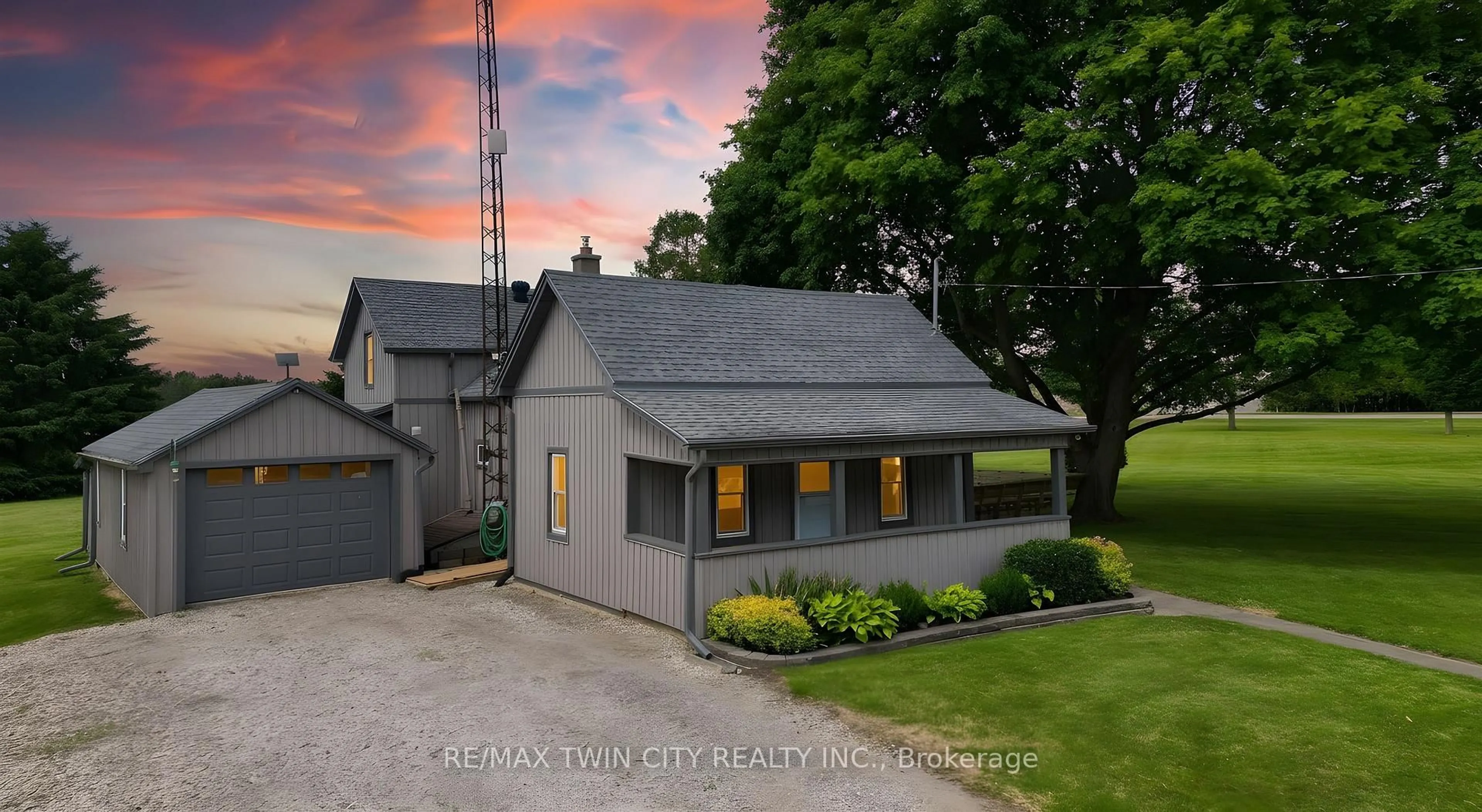 A pic from outside/outdoor area/front of a property/back of a property/a pic from drone, street for 1453 Norfolk County 19 Rd, Norfolk Ontario N0E 1V0