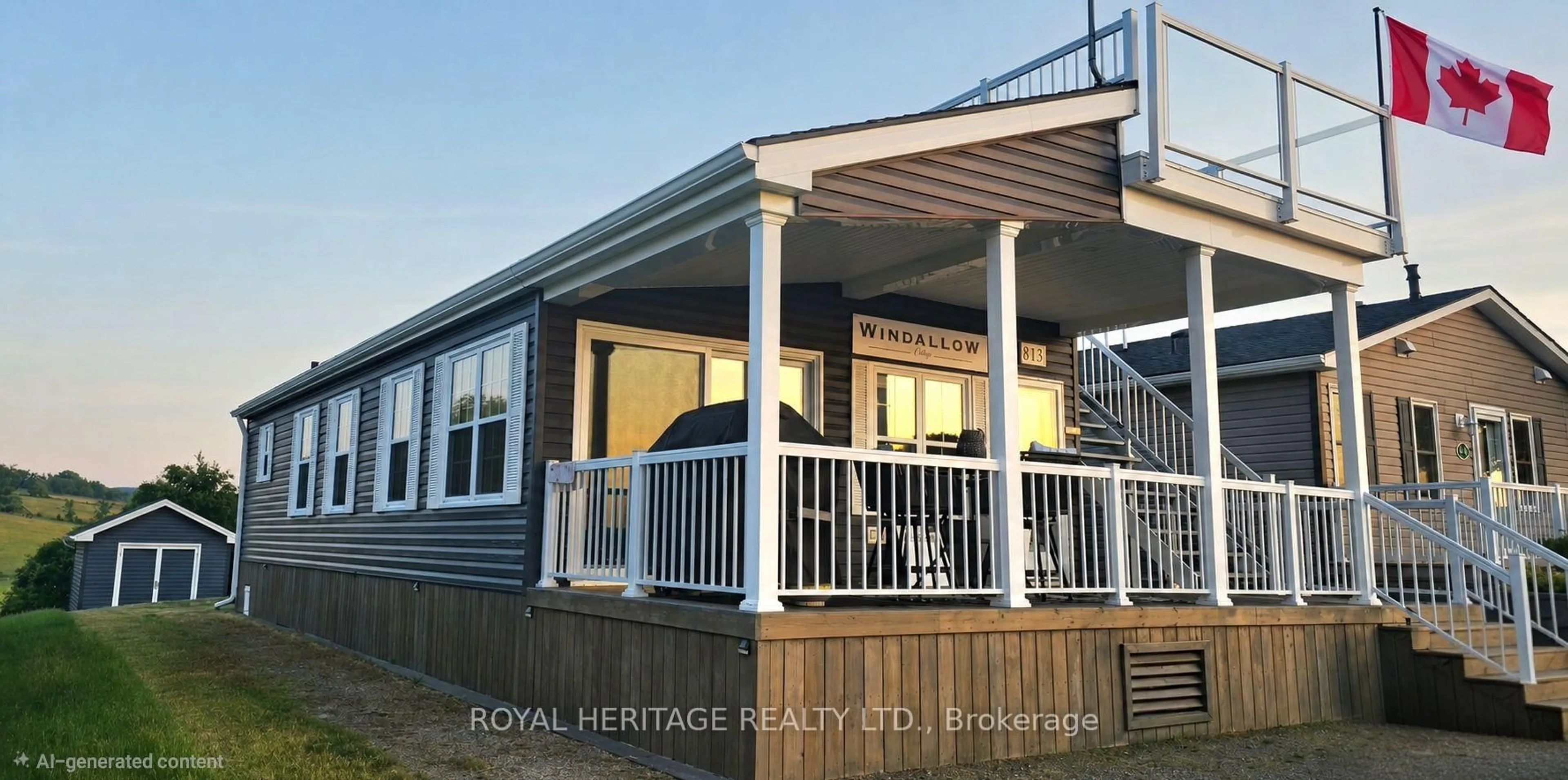 Home with vinyl exterior material, water/lake/river/ocean view for 6916 County Road #18 Rd #813, Alnwick/Haldimand Ontario K0K 2X0