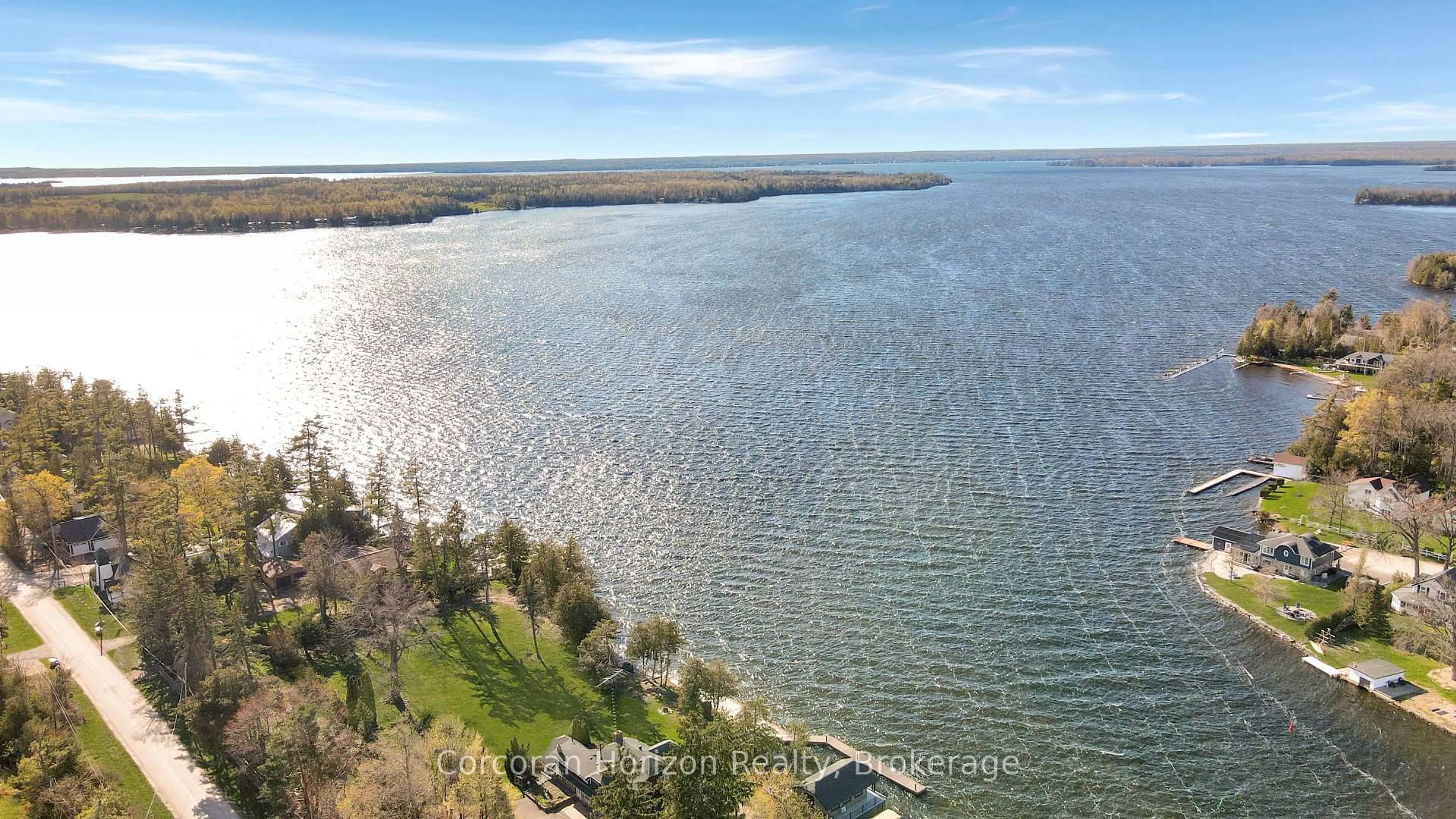 A pic from outside/outdoor area/front of a property/back of a property/a pic from drone, water/lake/river/ocean view for 8 Goodman Rd, Kawartha Lakes Ontario K0M 1N0