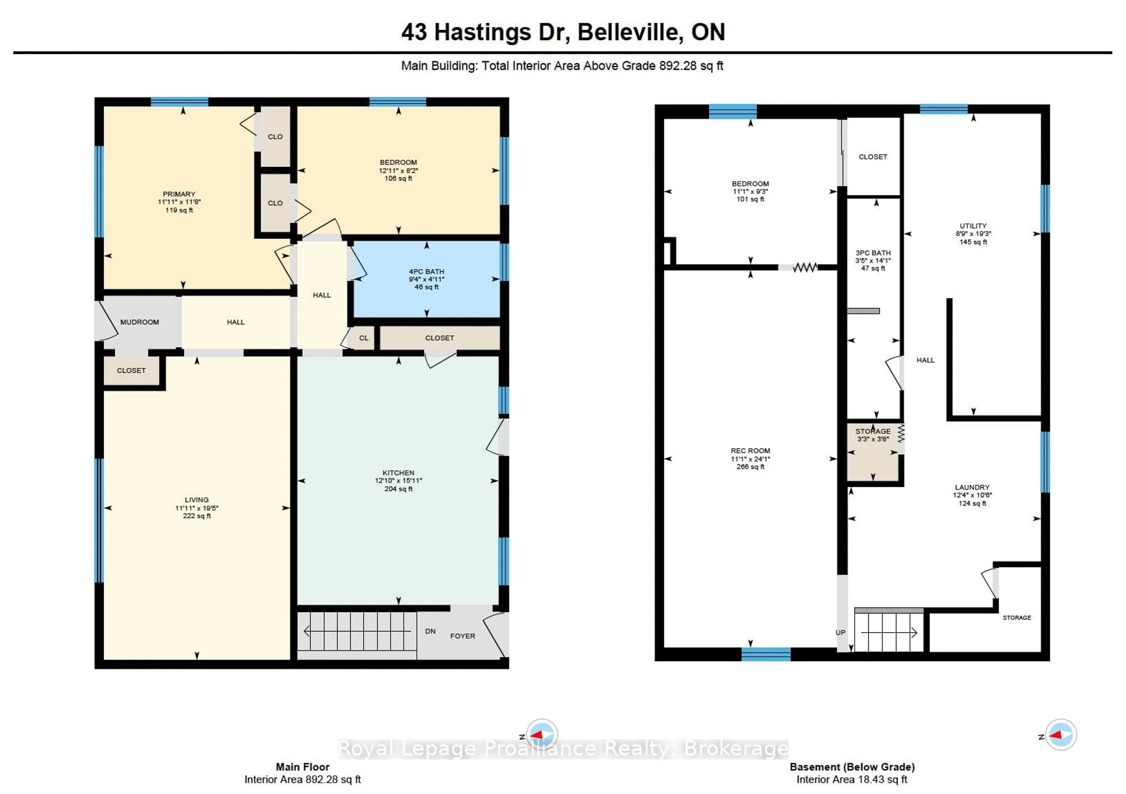 Floor plan for 43 Hastings Dr, Belleville Ontario K8N 1J4