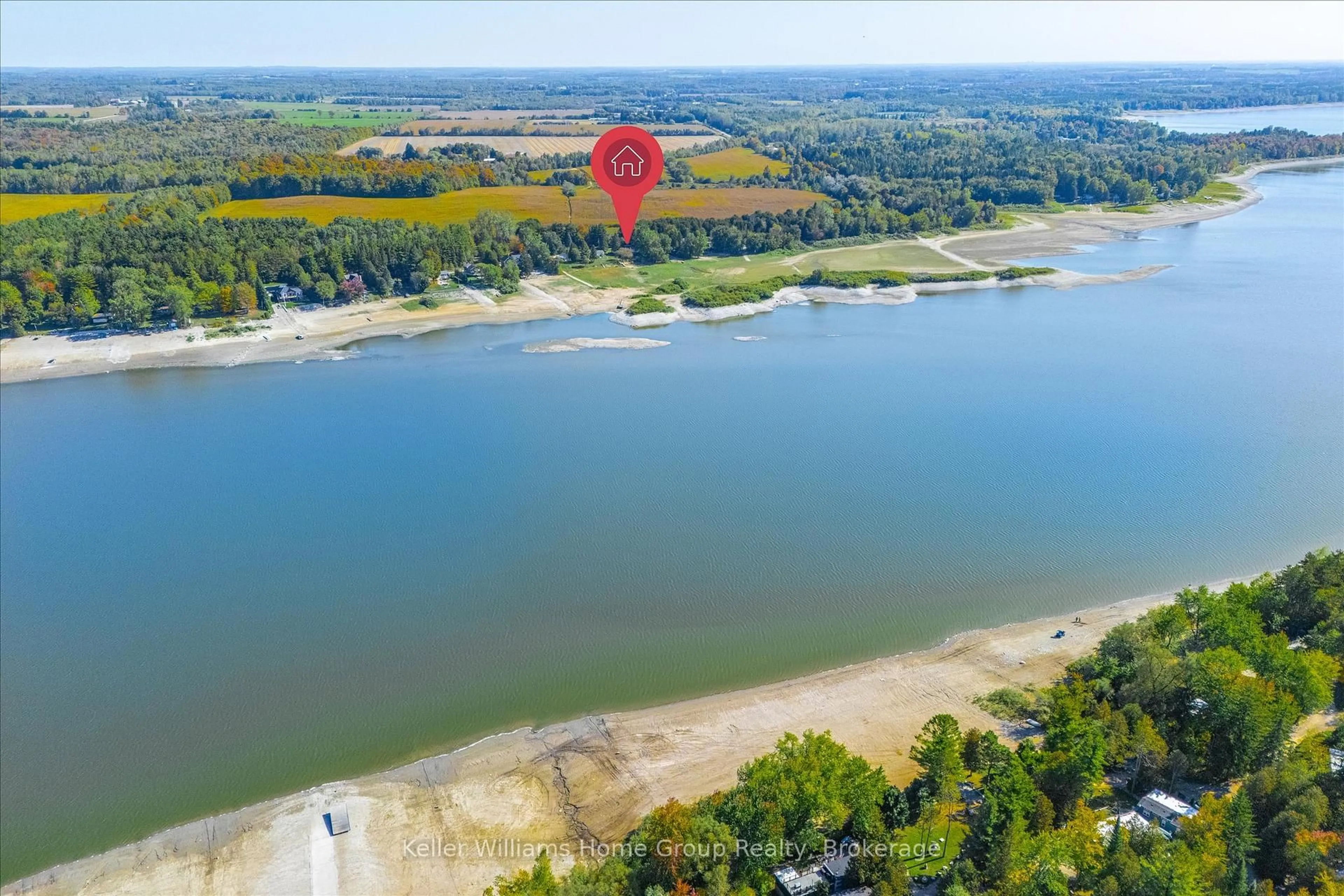 A pic from outside/outdoor area/front of a property/back of a property/a pic from drone, water/lake/river/ocean view for 739 Seventh St, Centre Wellington Ontario N0B 1J0
