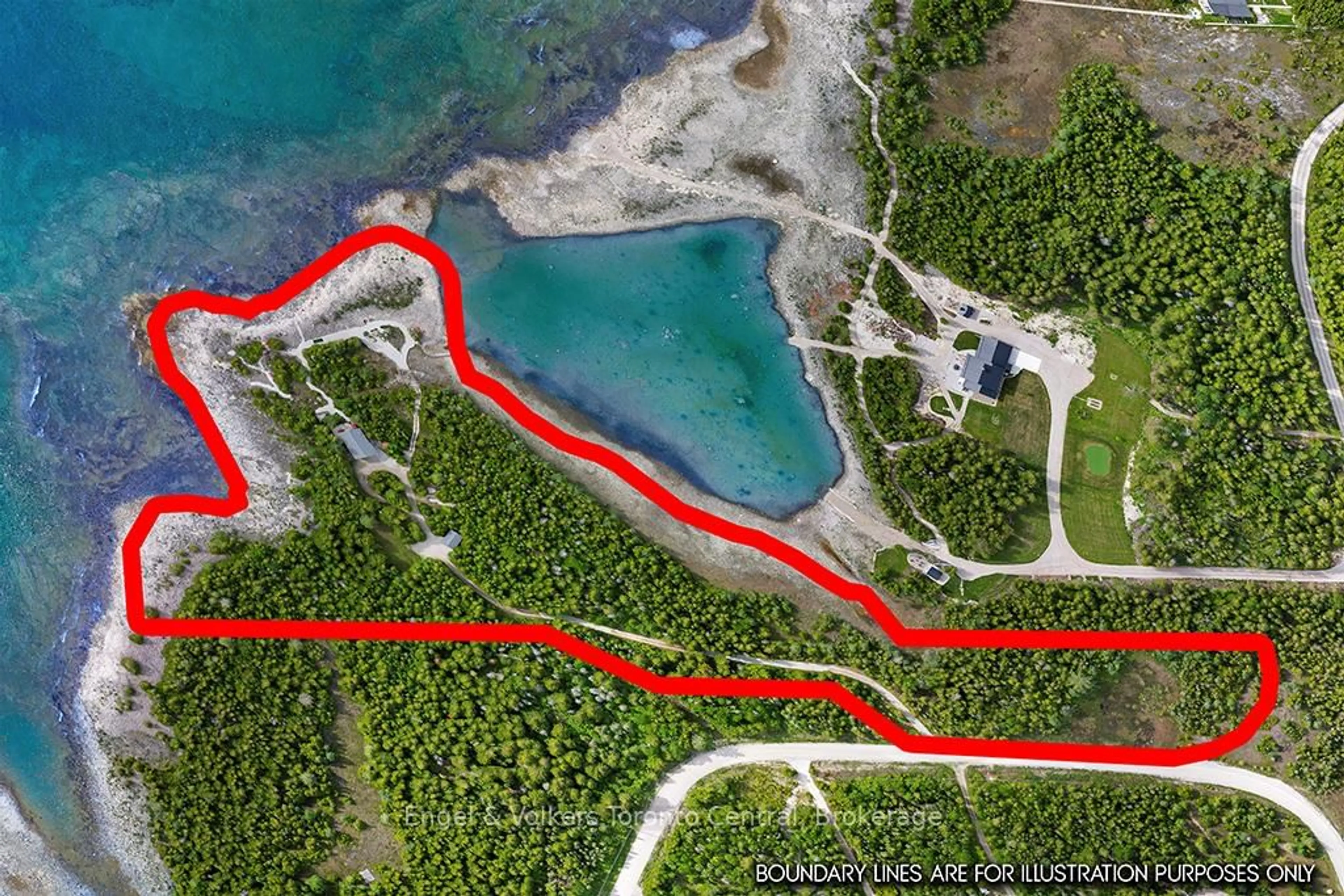 Picture of a map for 64 Larsen Cove Rd, Northern Bruce Peninsula Ontario N0H 1Z0