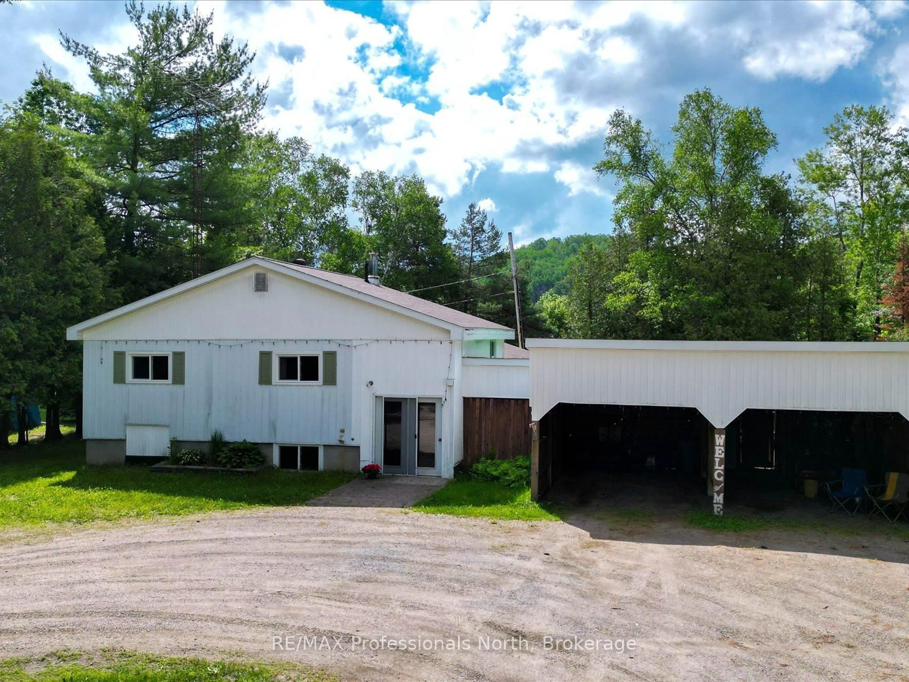A pic from outside/outdoor area/front of a property/back of a property/a pic from drone, unknown for 2510 Loop Rd, Highlands East Ontario K0L 3C0