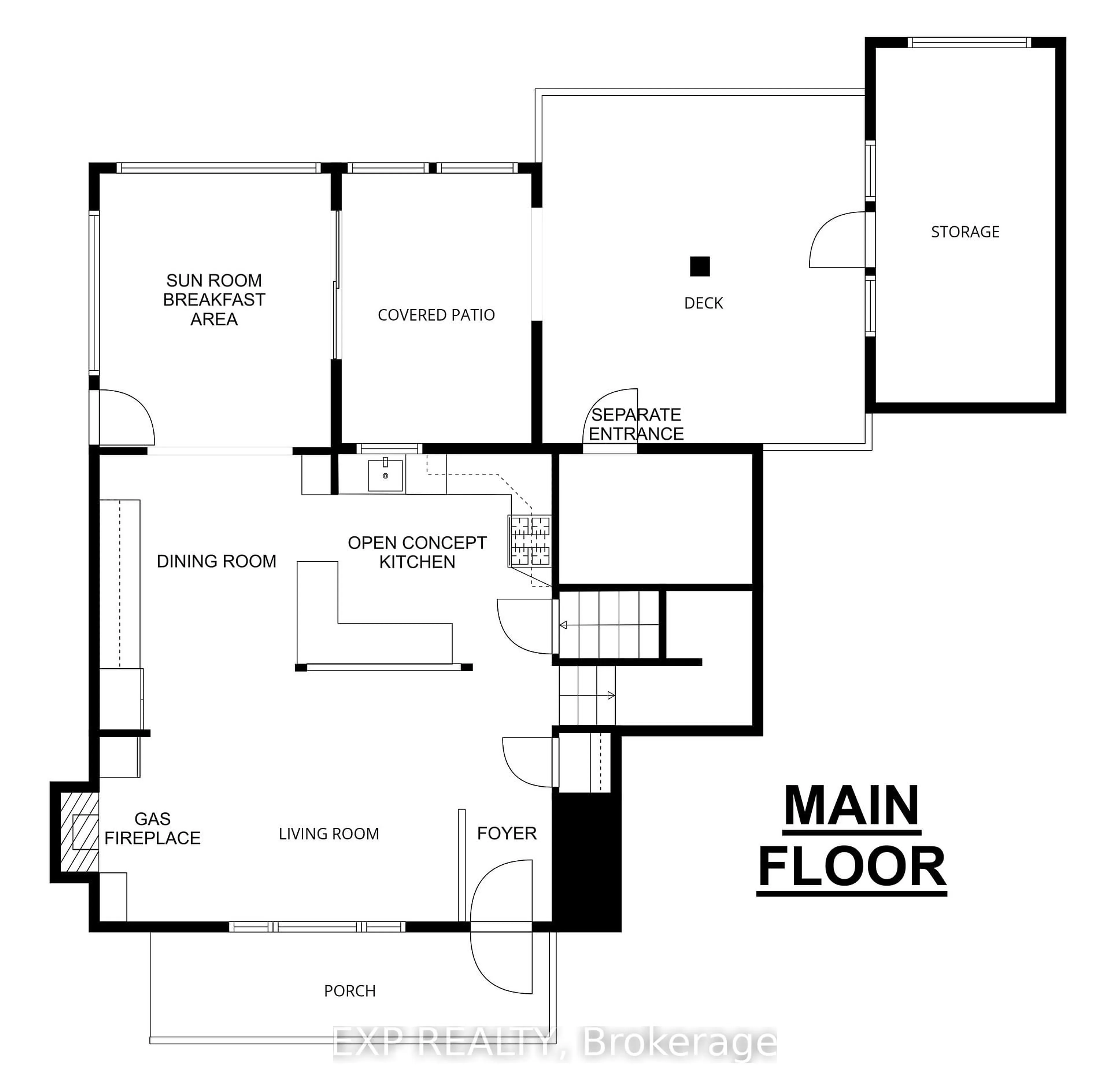 Floor plan for 438 Magnolia Cres, London East Ontario N5Y 4S9