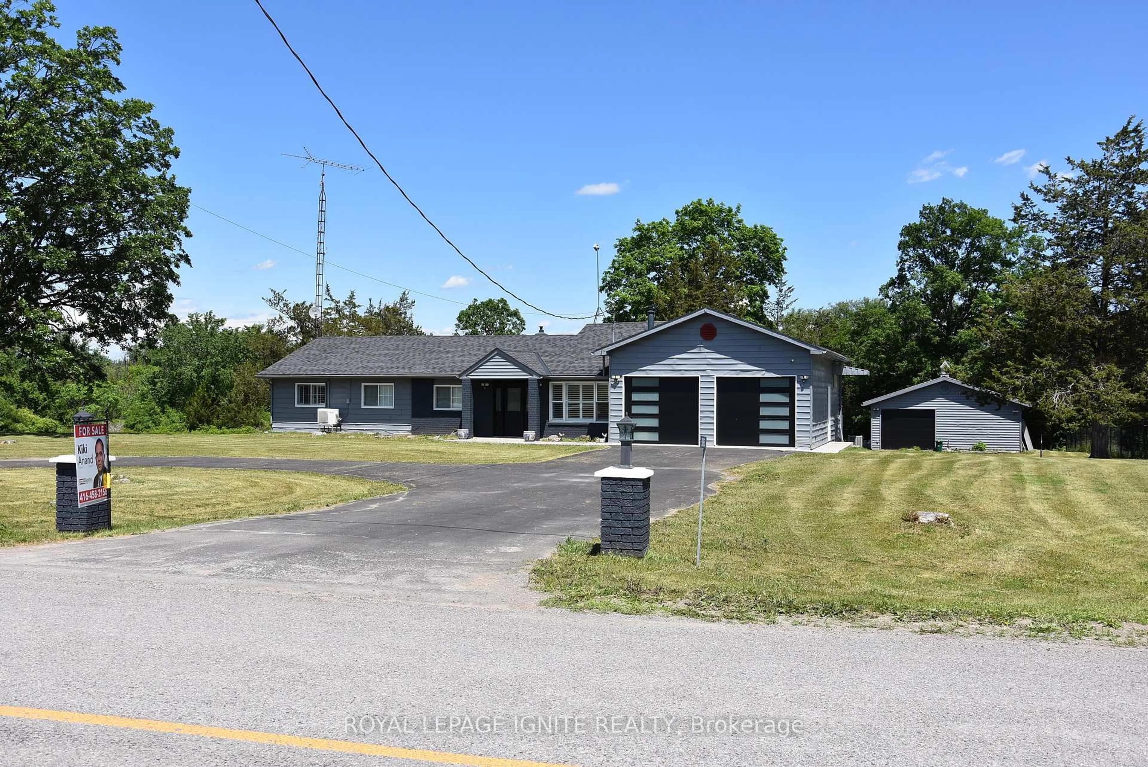 A pic from outside/outdoor area/front of a property/back of a property/a pic from drone, street for 595 Percy Boom Rd, Trent Hills Ontario K0L 1L0