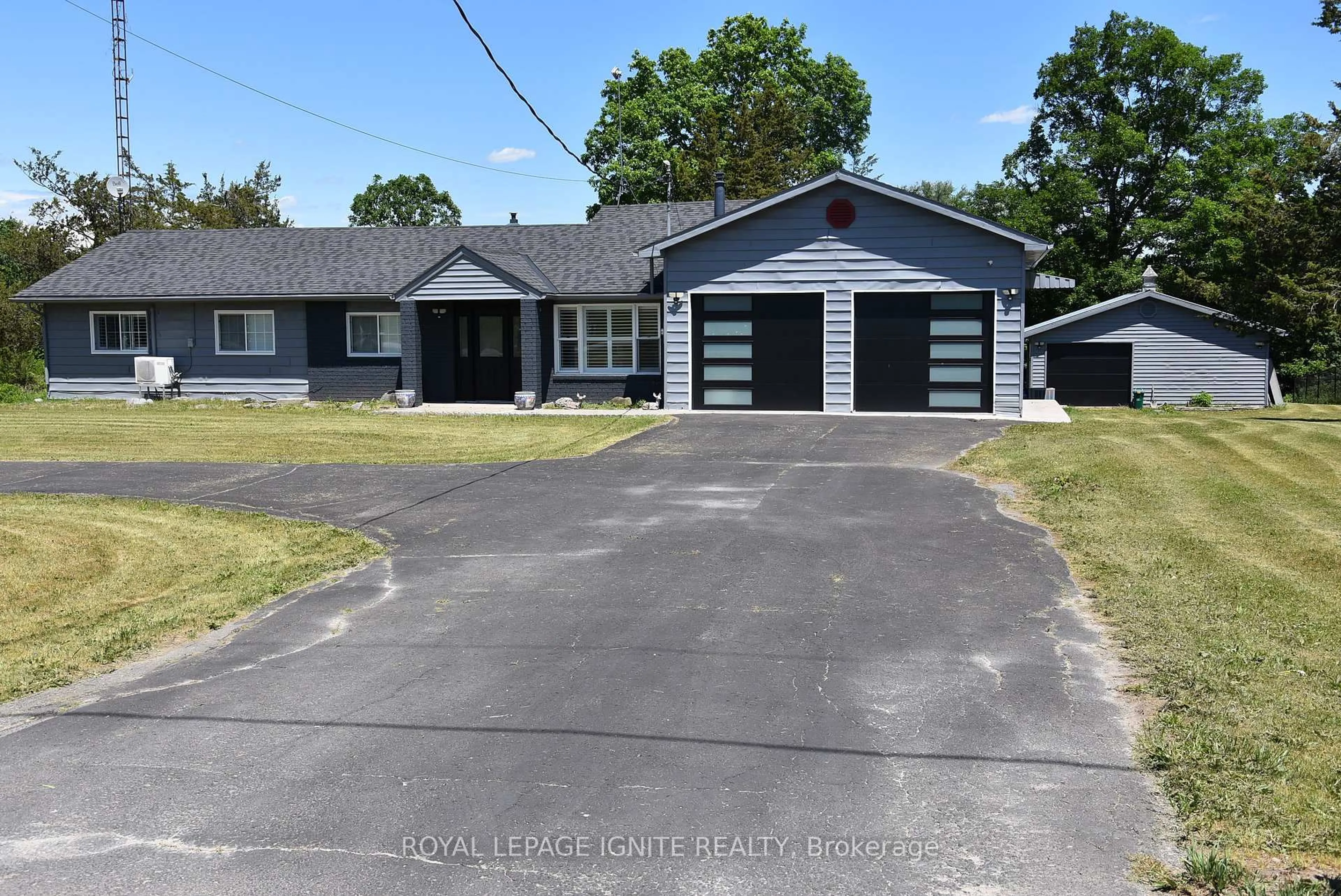 A pic from outside/outdoor area/front of a property/back of a property/a pic from drone, street for 595 Percy Boom Rd, Trent Hills Ontario K0L 1L0