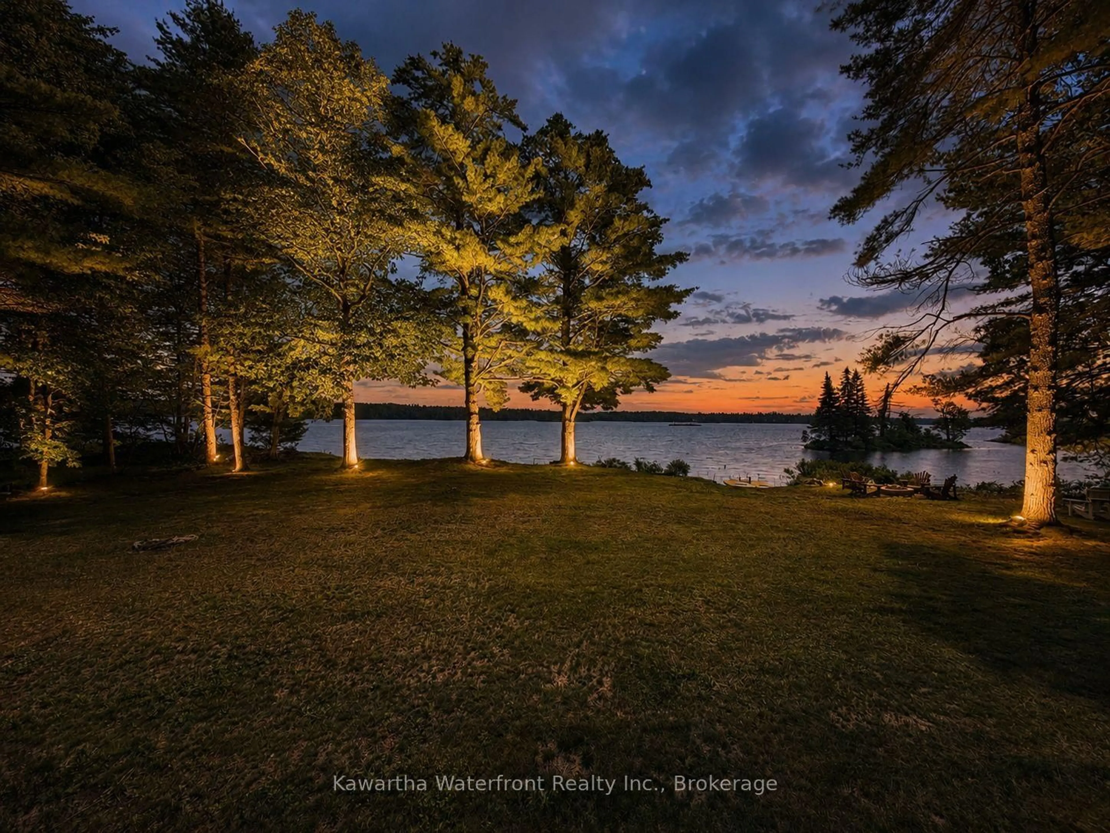A pic from outside/outdoor area/front of a property/back of a property/a pic from drone, water/lake/river/ocean view for 388 North Shore Rd, Kawartha Lakes Ontario K0M 2B0