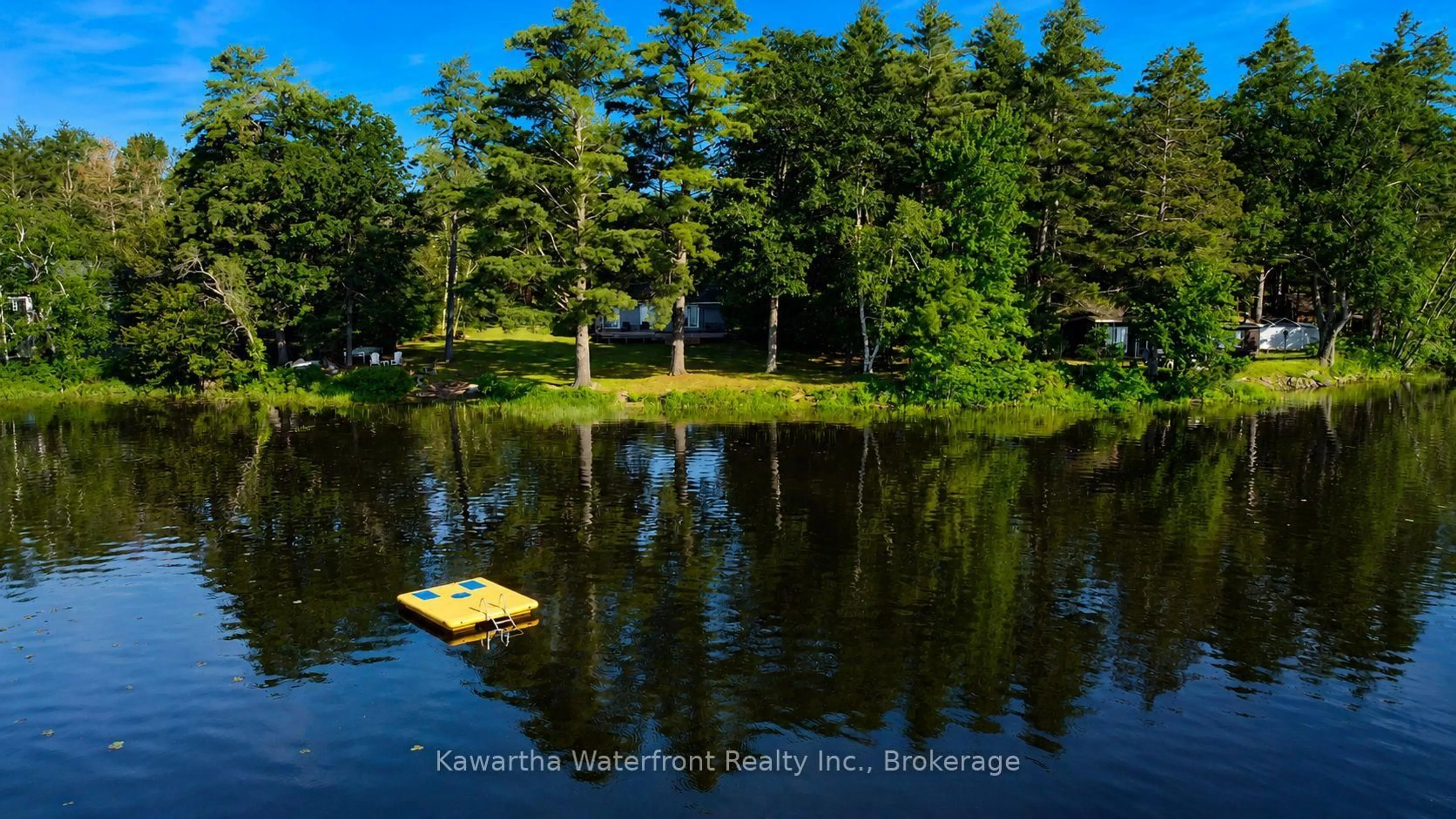 A pic from outside/outdoor area/front of a property/back of a property/a pic from drone, water/lake/river/ocean view for 388 North Shore Rd, Kawartha Lakes Ontario K0M 2B0