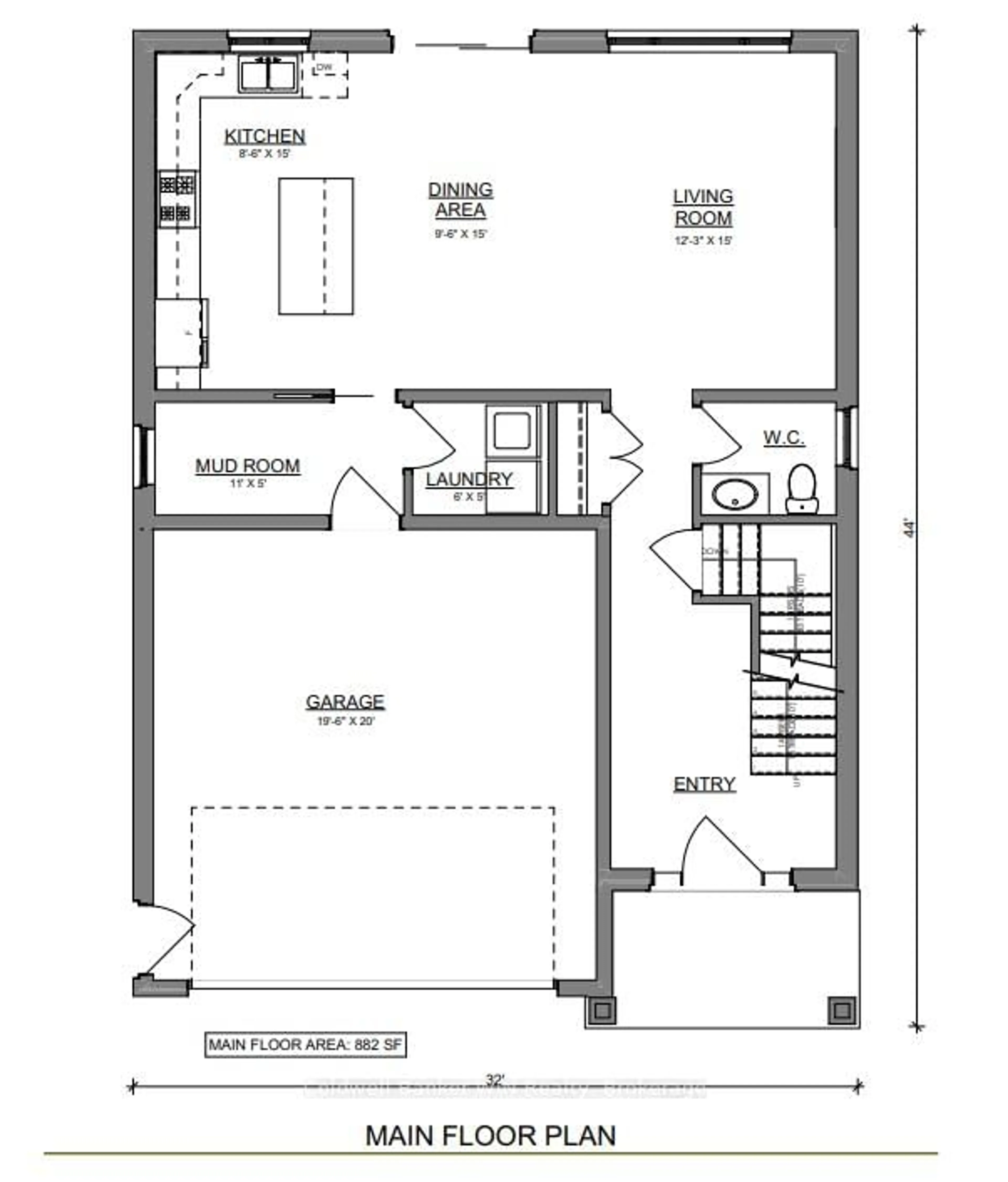 Floor plan for 292 Jane St, Minto Ontario N0G 2P0