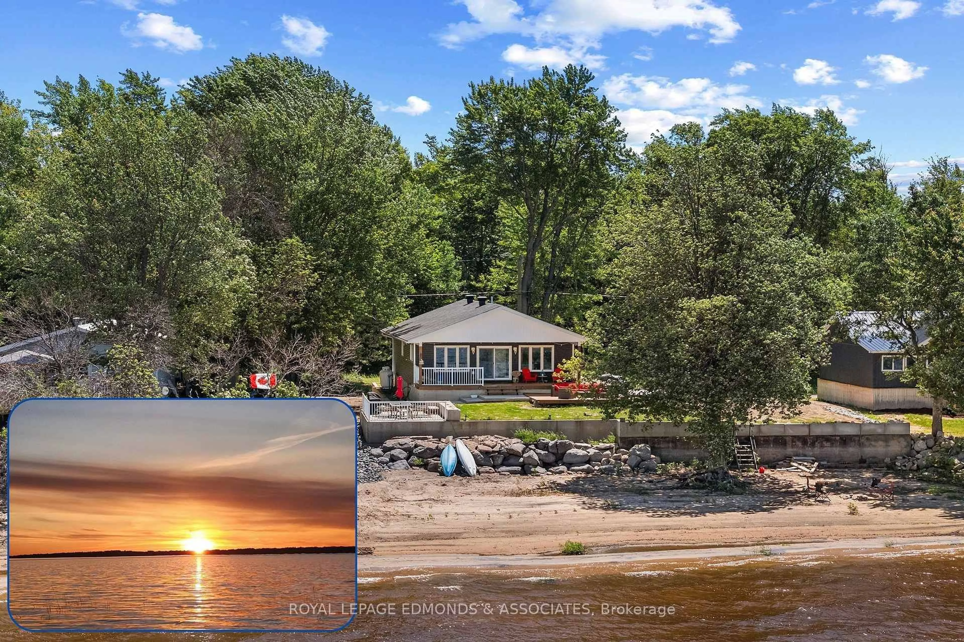 A pic from outside/outdoor area/front of a property/back of a property/a pic from drone, water/lake/river/ocean view for 63 Greatview Tr, Pembroke Ontario K8A 6W2