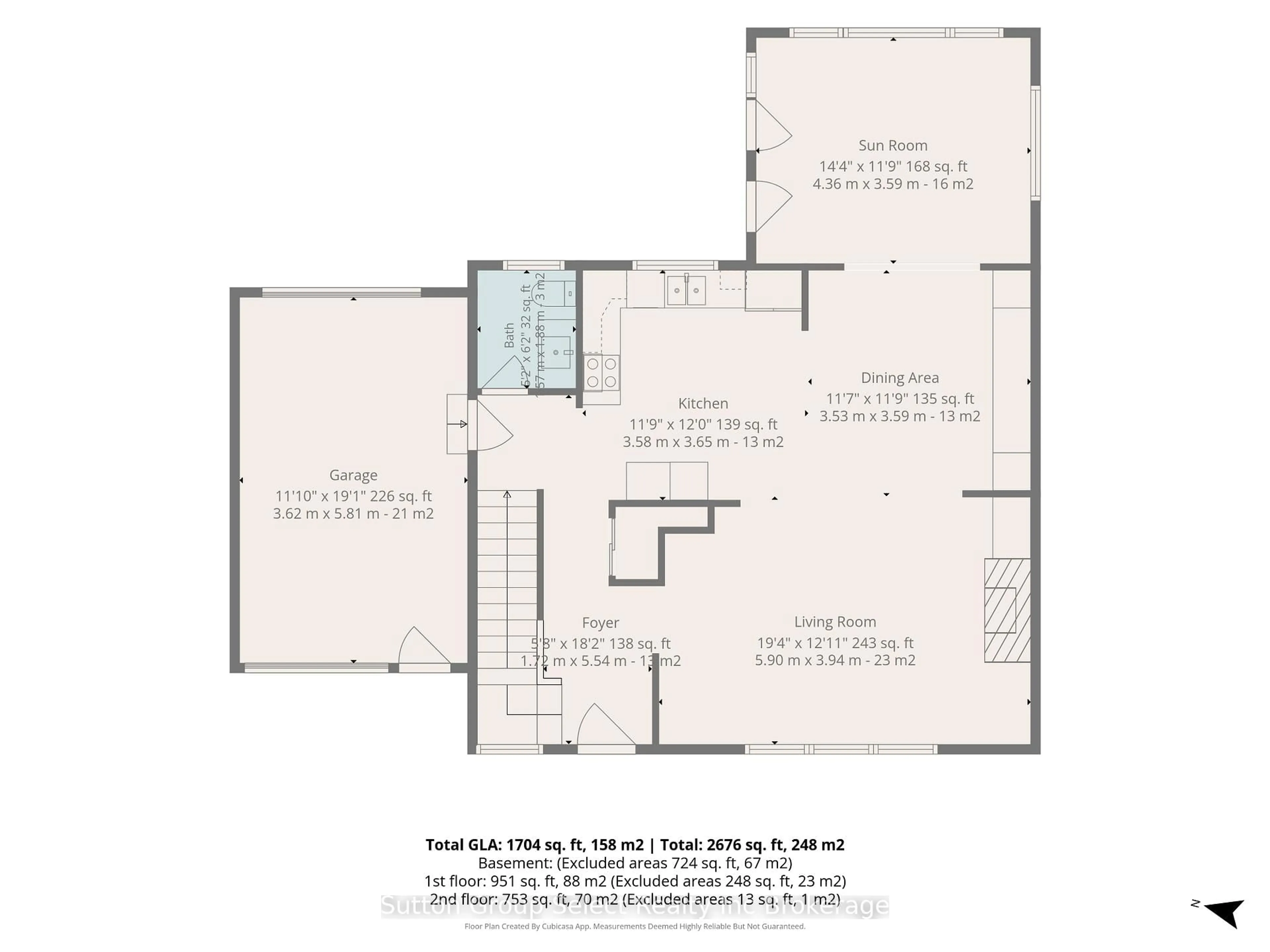 Floor plan for 468 Lee Ave, Woodstock Ontario N4S 6Y3