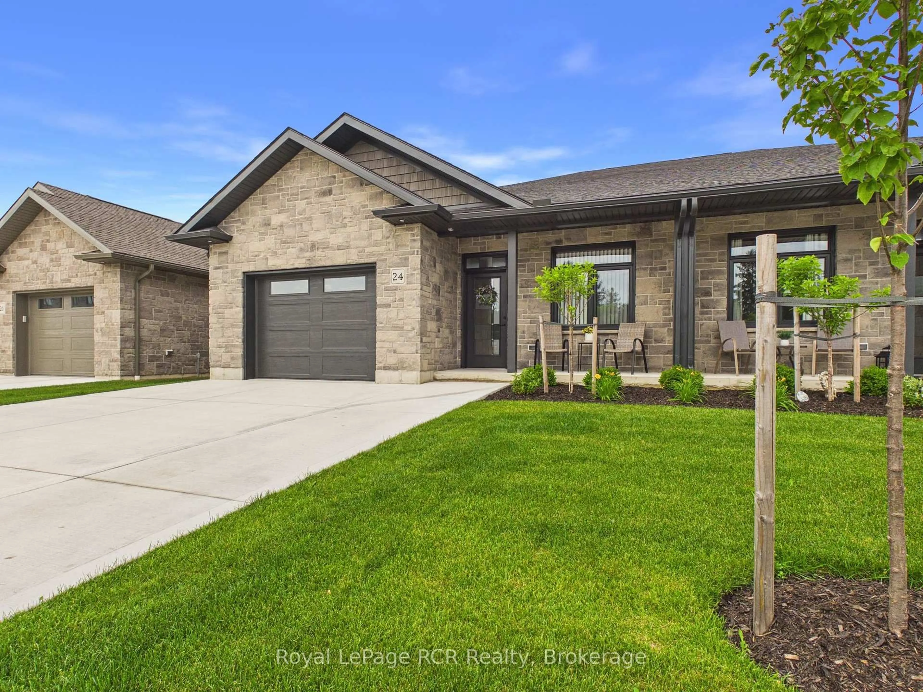 Home with brick exterior material, street for 24 Galen St, South Bruce Ontario N0G 2S0