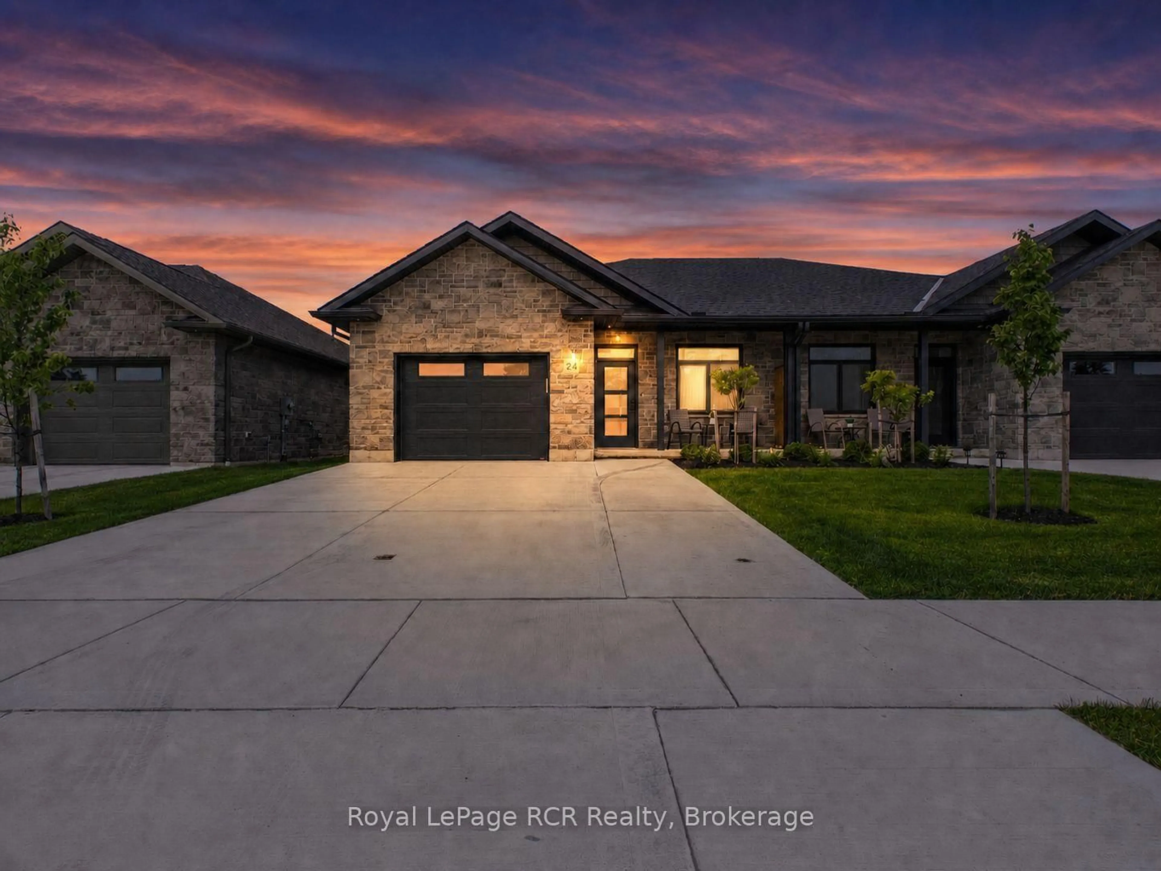 Home with brick exterior material, street for 24 Galen St, South Bruce Ontario N0G 2S0