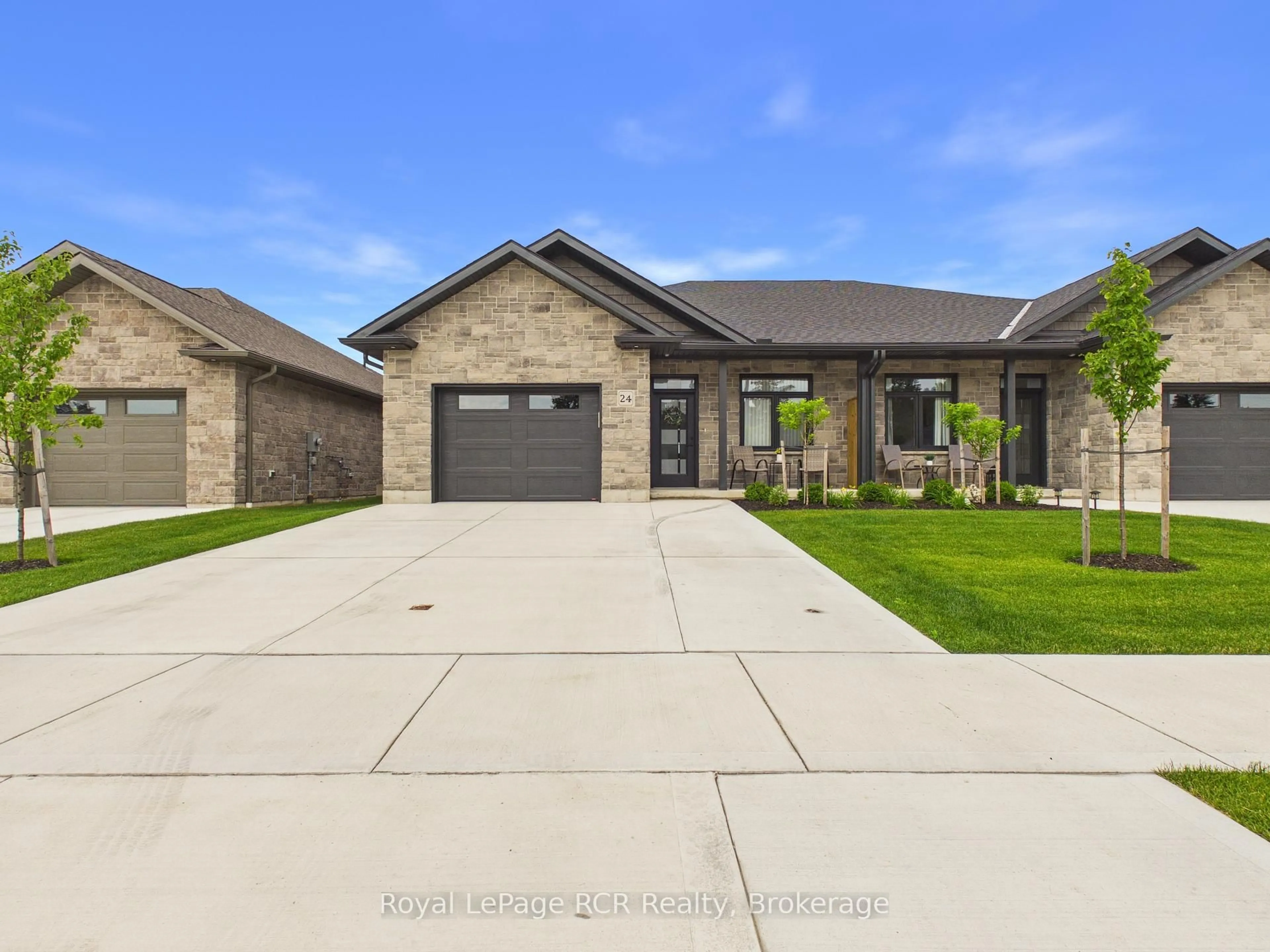Home with brick exterior material, street for 24 Galen St, South Bruce Ontario N0G 2S0