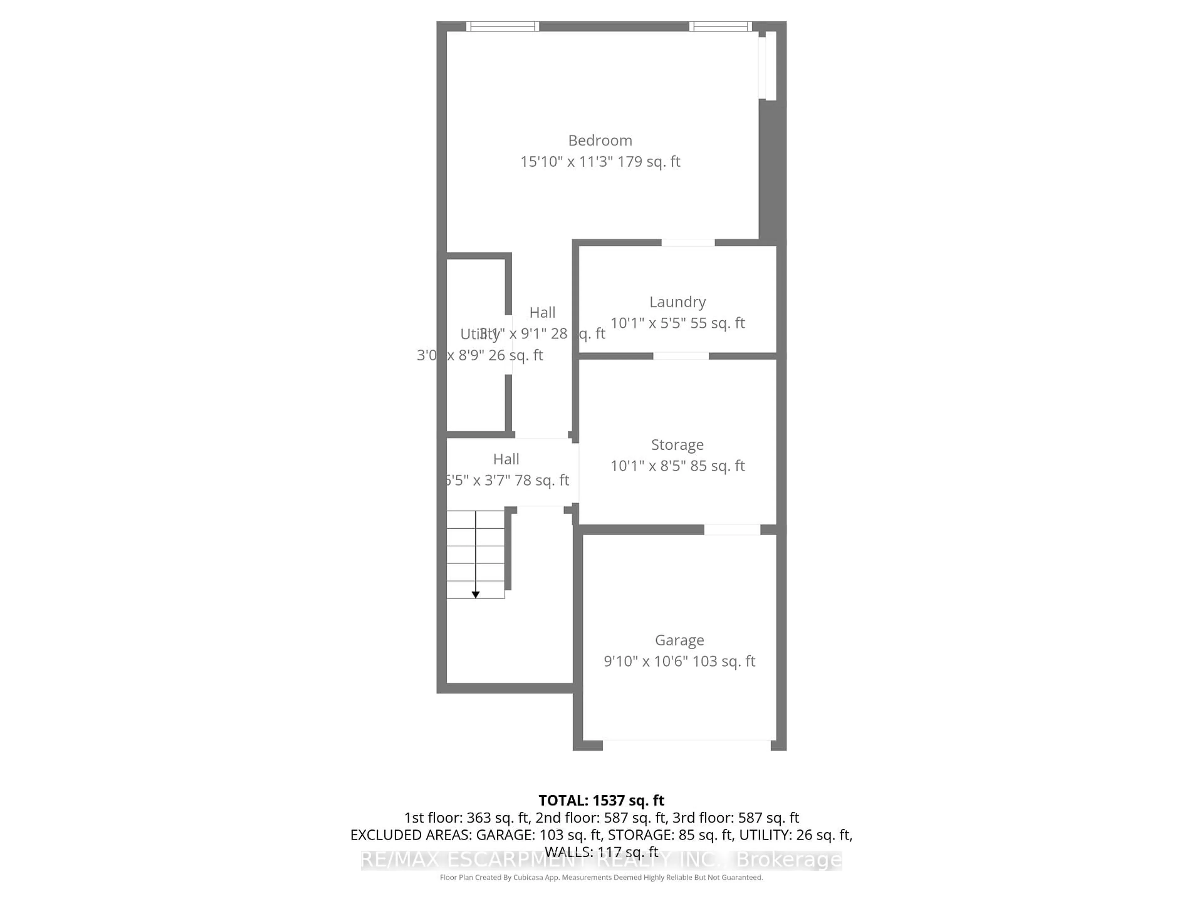 Floor plan for 662 Grey St #C, Brantford Ontario N3S 4Y4