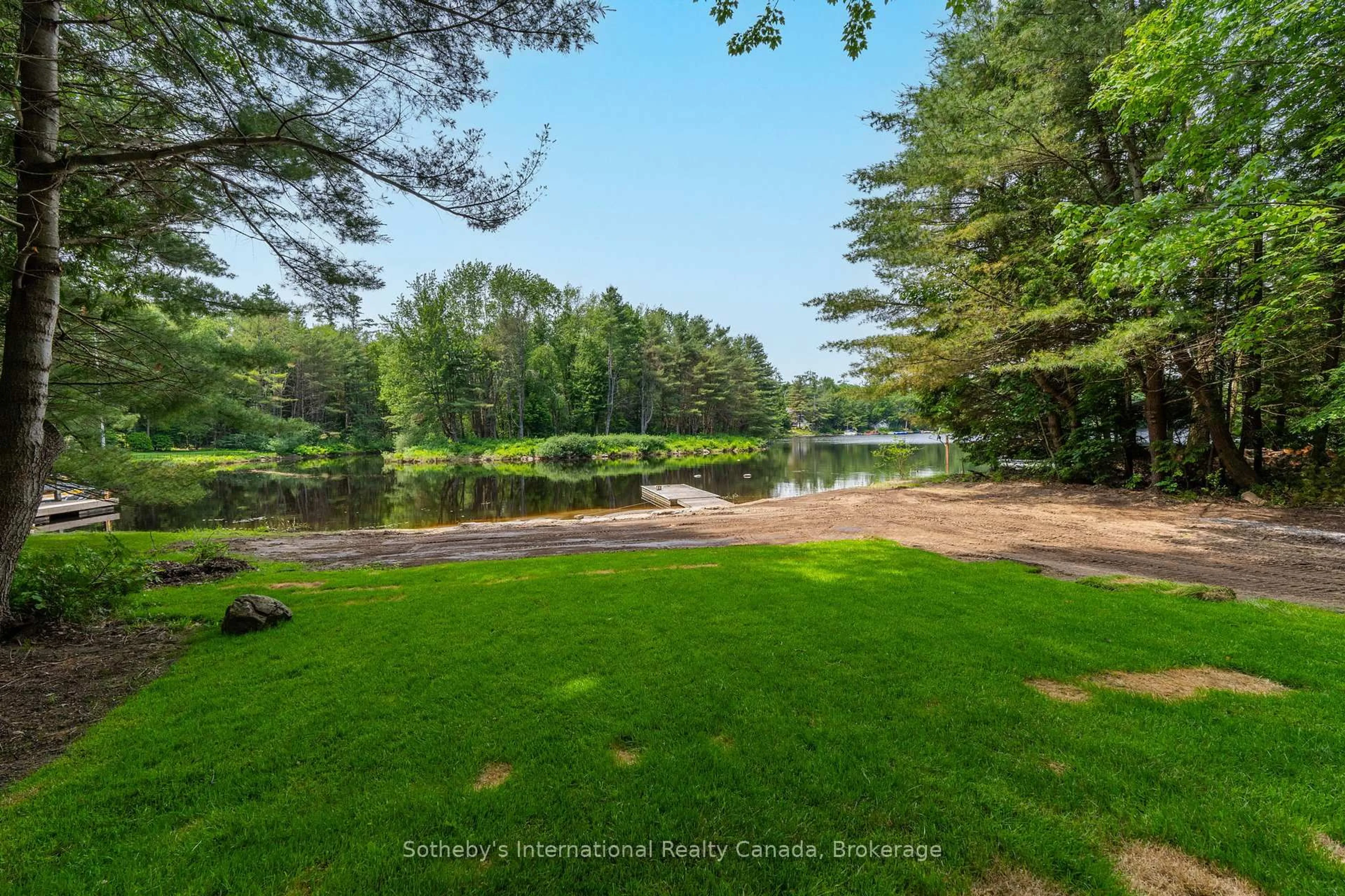 A pic from outside/outdoor area/front of a property/back of a property/a pic from drone, water/lake/river/ocean view for 1023 Strachan Pt Rd, Muskoka Lakes Ontario P0C 1A0