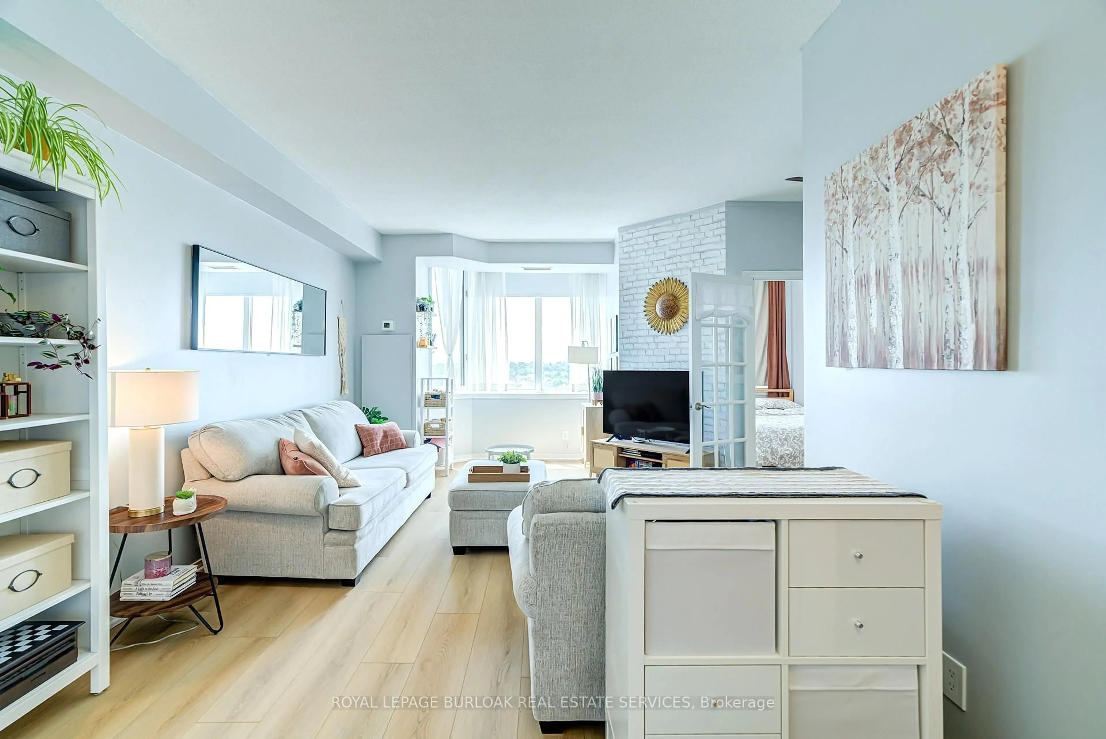 Living room with furniture, unknown for 200 Limeridge Rd #804, Hamilton Ontario L9C 7M7