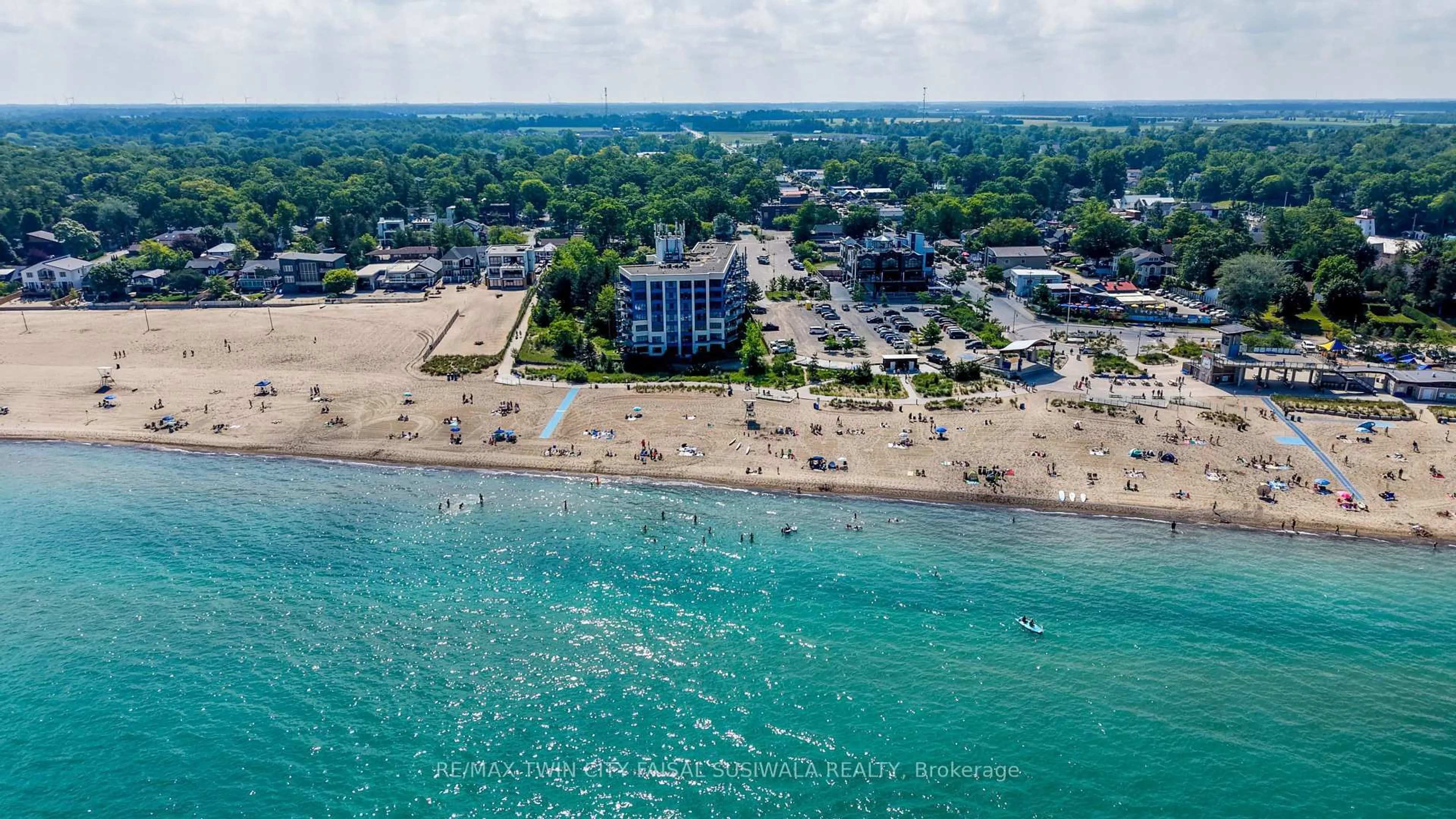 A pic from outside/outdoor area/front of a property/back of a property/a pic from drone, water/lake/river/ocean view for 9 PINE St #102, Lambton Shores Ontario N0M 1T0
