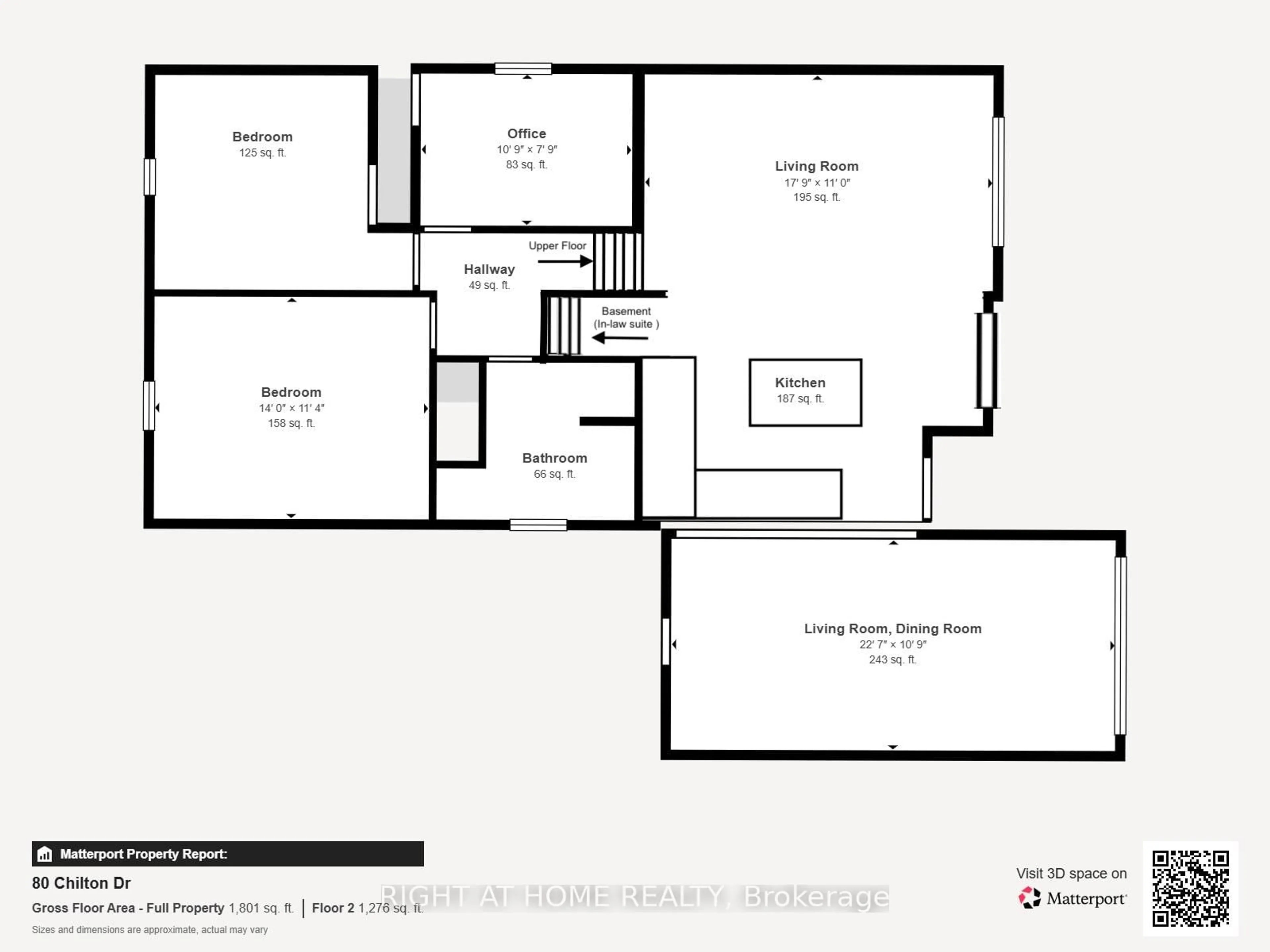 Floor plan for 80 Chilton Dr, Hamilton Ontario L8J 1M4