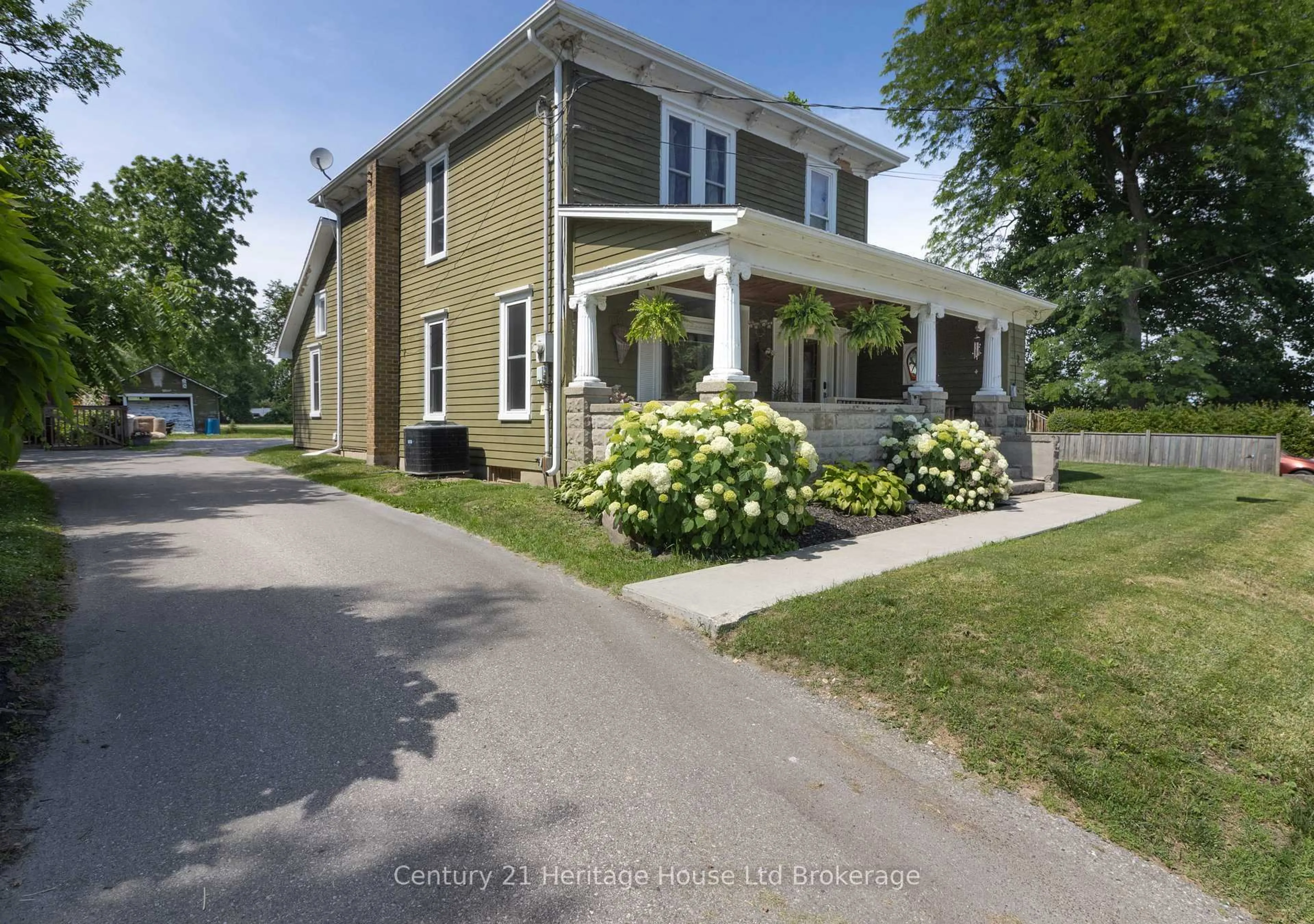 A pic from outside/outdoor area/front of a property/back of a property/a pic from drone, street for 22 Front Rd, Norfolk Ontario N0E 1M0