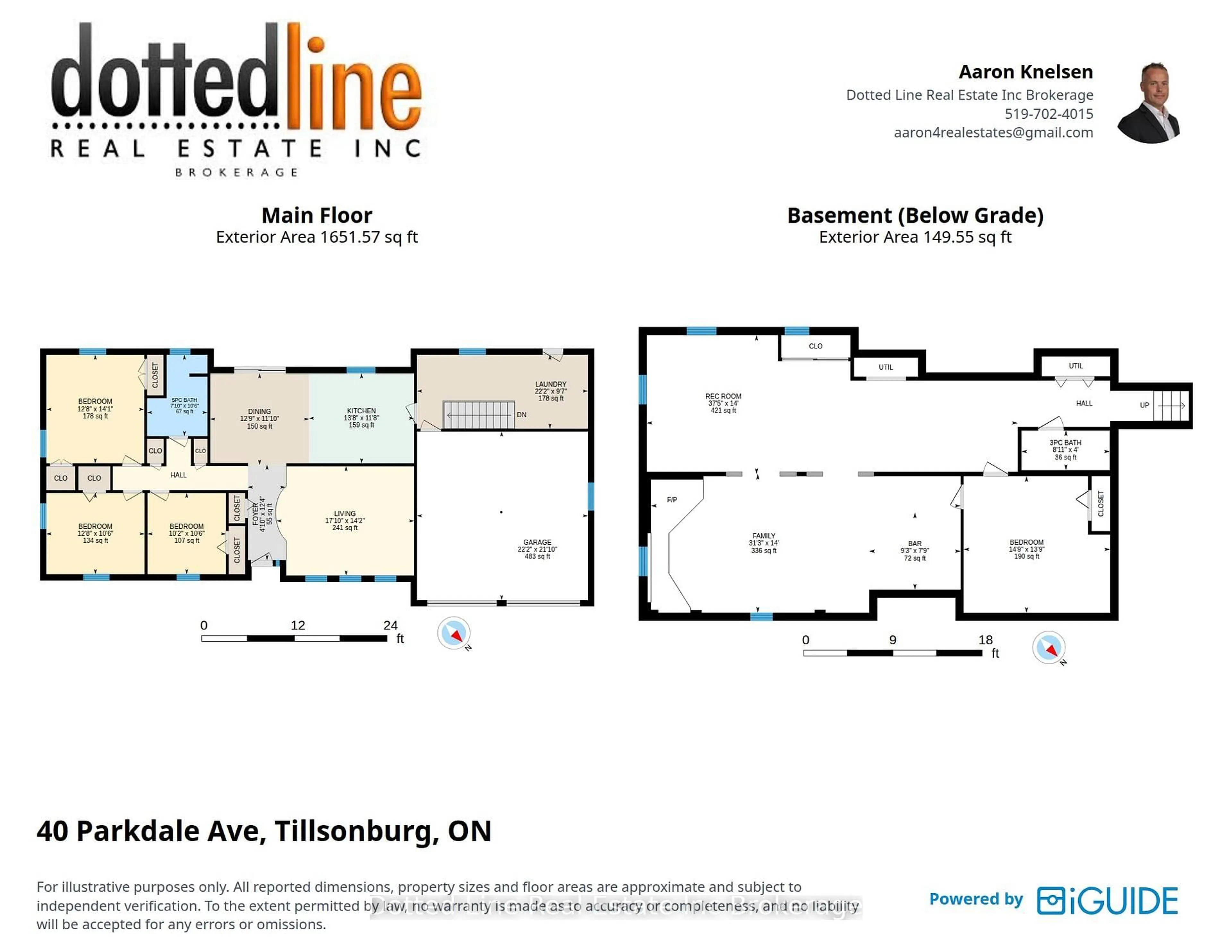 Floor plan for 40 Parkdale Ave, Tillsonburg Ontario N4G 4C6