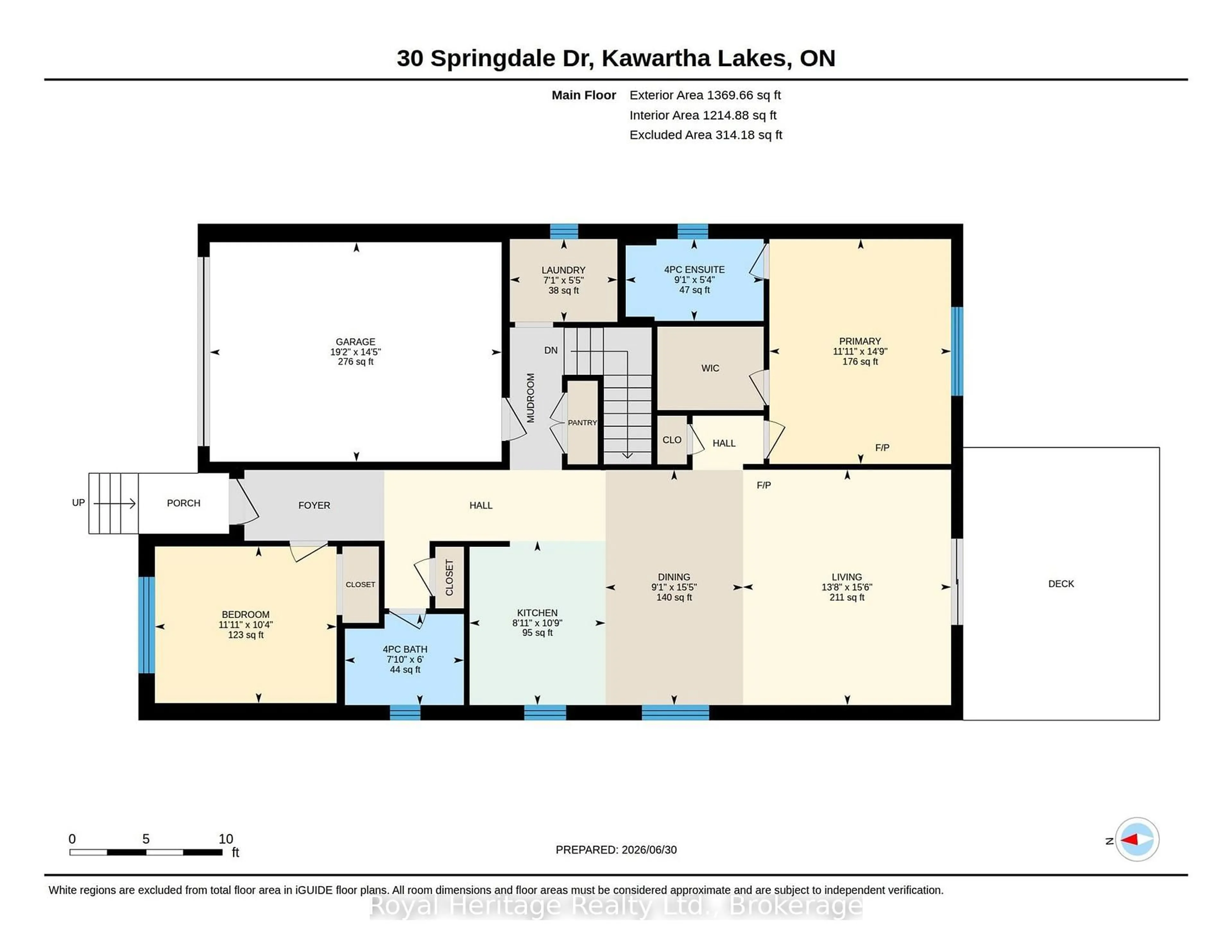 Floor plan for 30 Springdale Dr, Kawartha Lakes Ontario K9V 0J3