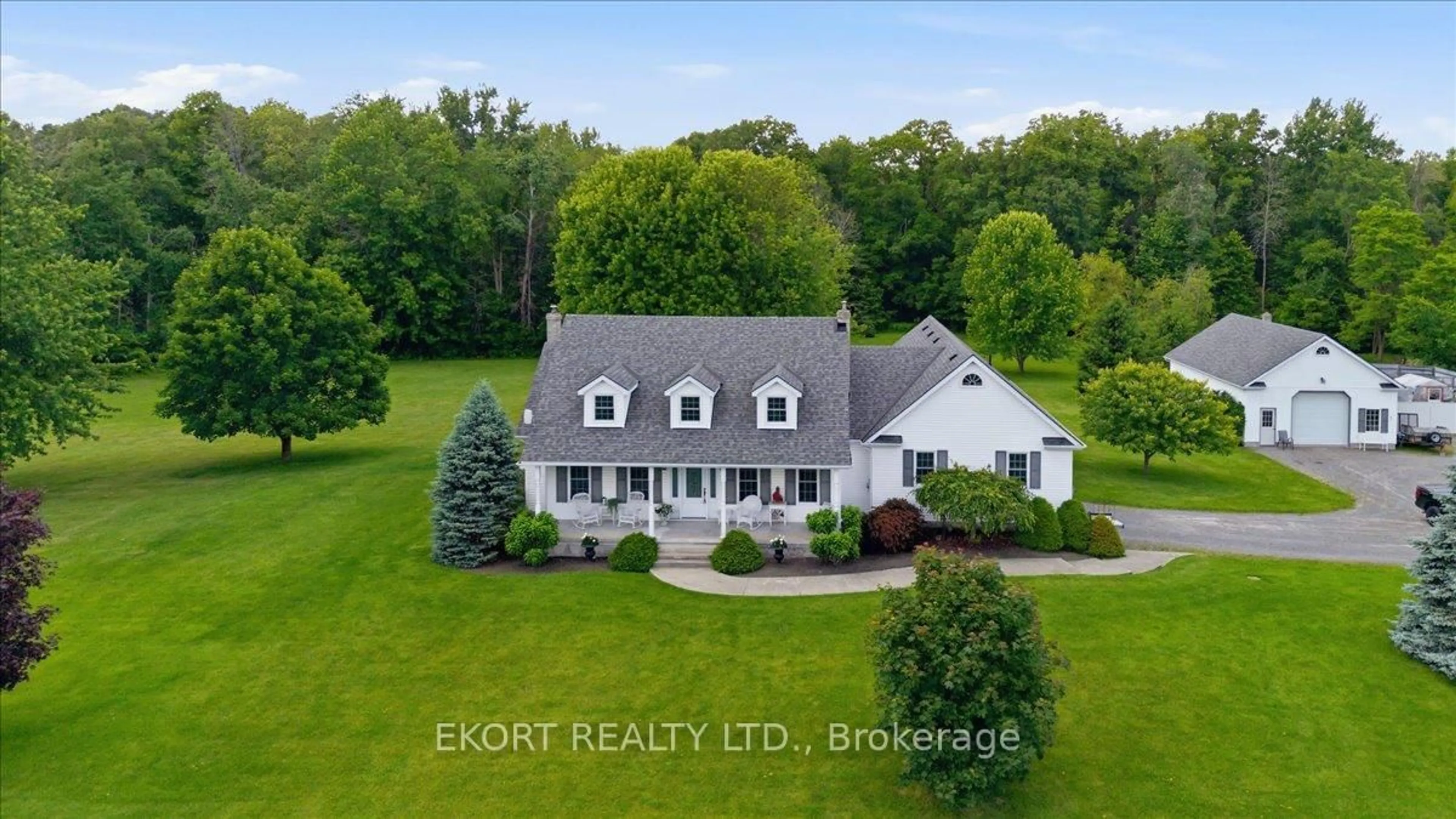 A pic from outside/outdoor area/front of a property/back of a property/a pic from drone, water/lake/river/ocean view for 431 Moira Rd, Stirling Ontario K0K 3E0