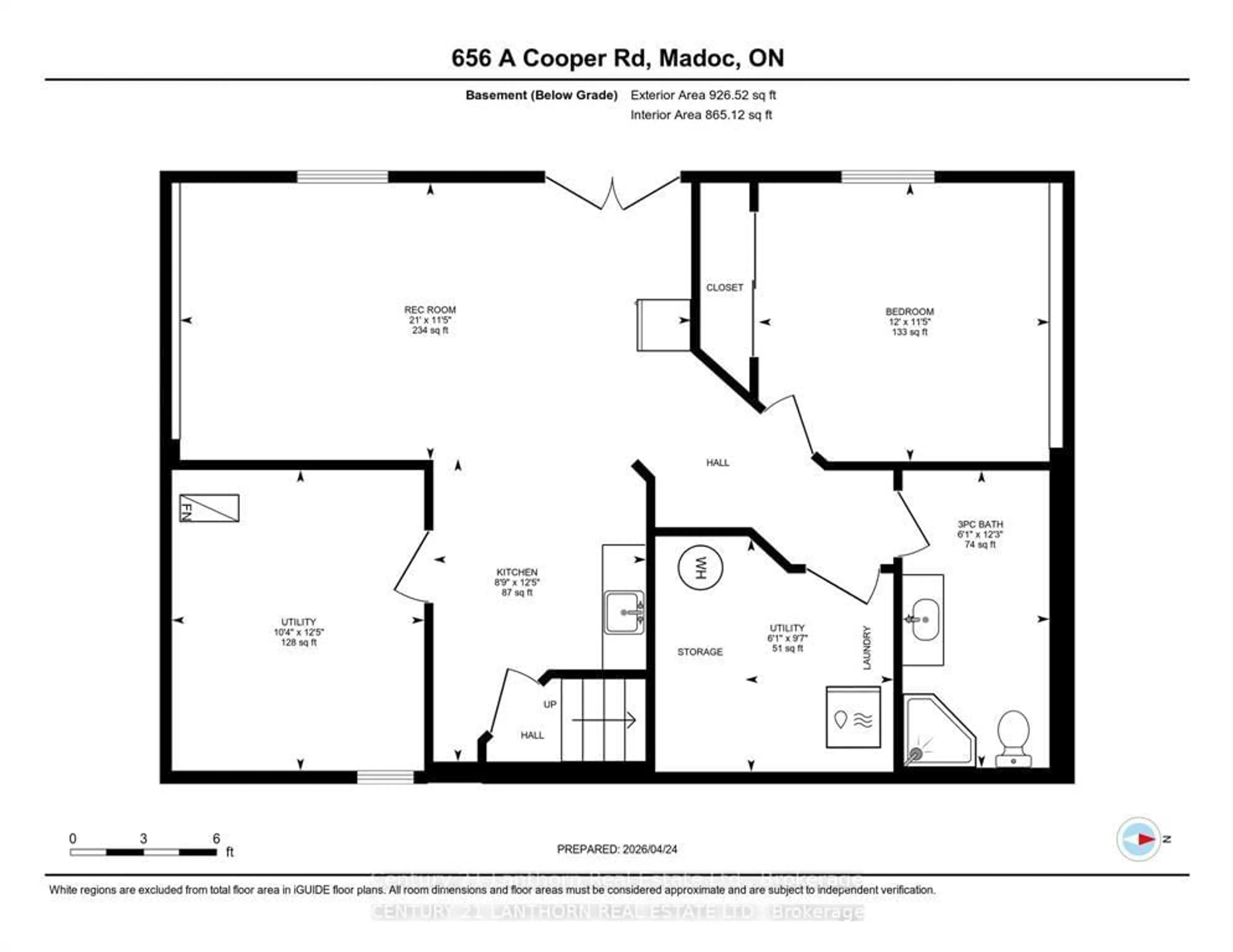 Floor plan for 656 A Cooper Rd, Madoc Ontario K0K 2K0