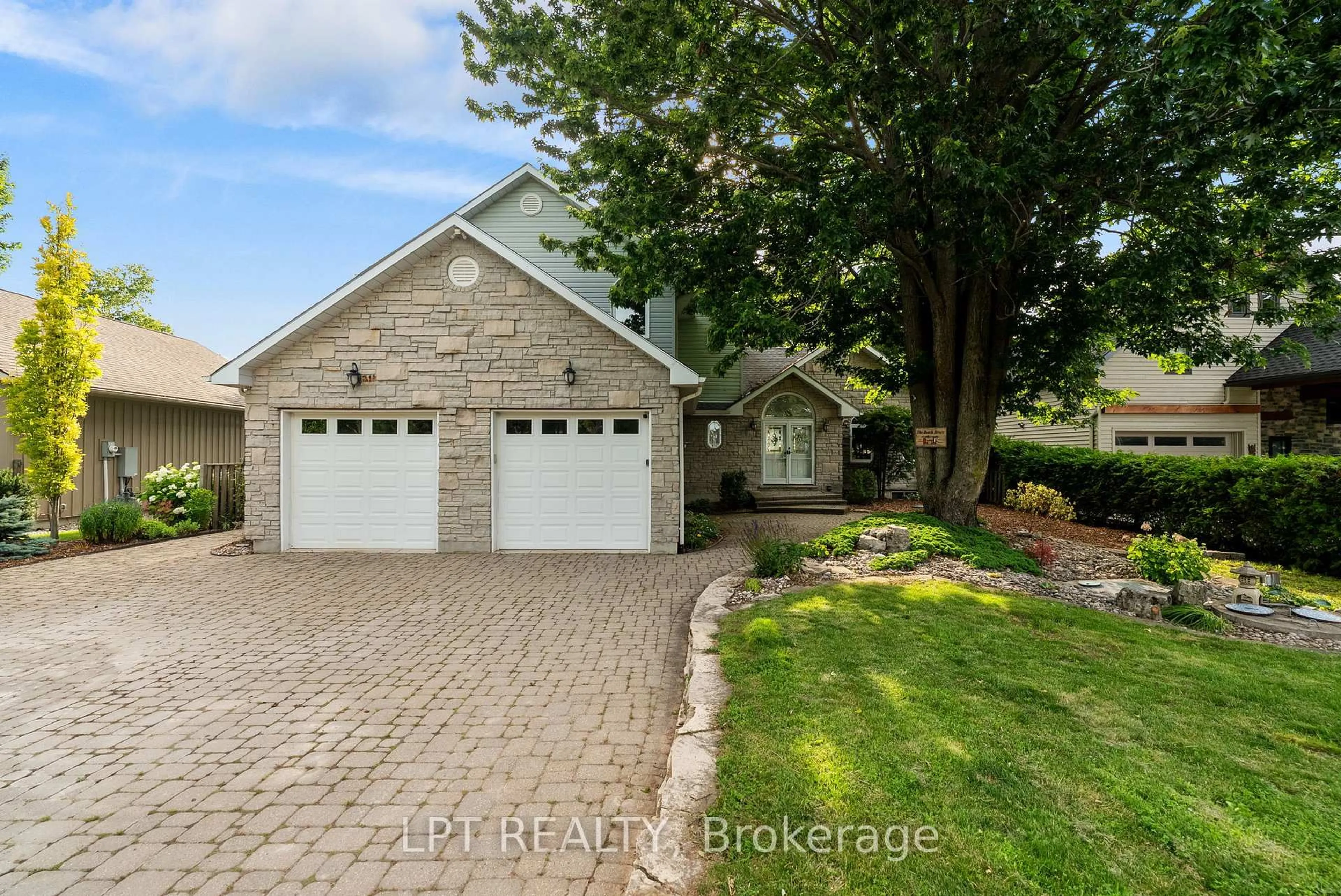 Home with brick exterior material, street for 73411 Sandy Beach Rd, Bluewater Ontario N0M 2T0