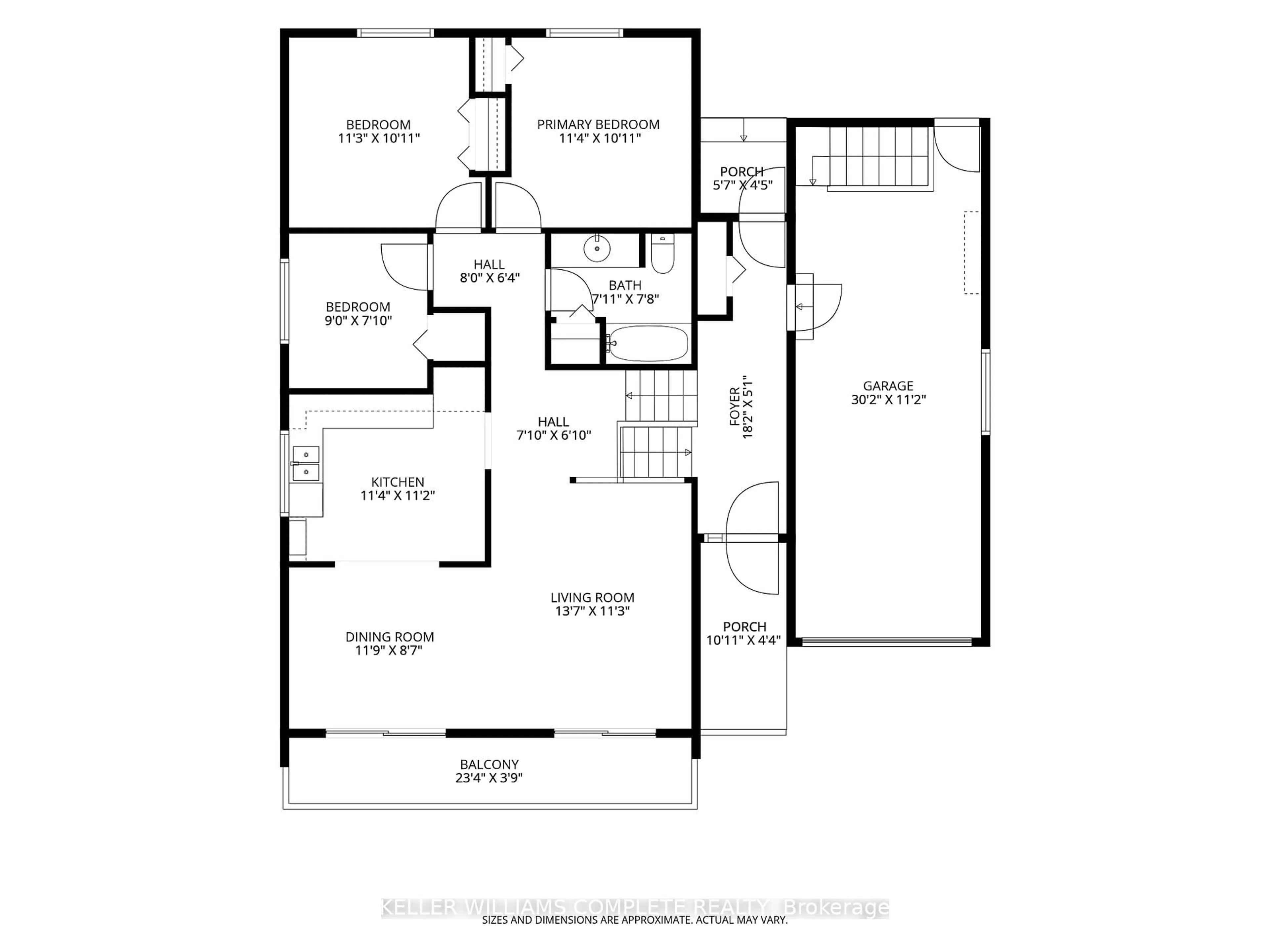 Floor plan for 34 Windrush Cres, Hamilton Ontario L8V 2K8