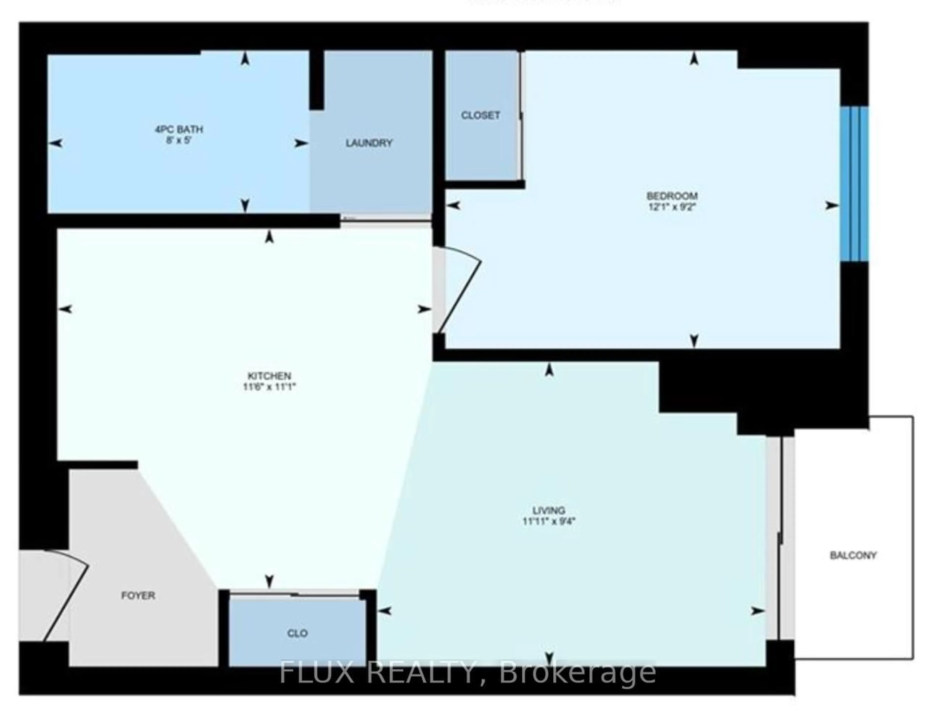 Floor plan for 318 SPRUCE St #808, Waterloo Ontario N2L 0E9