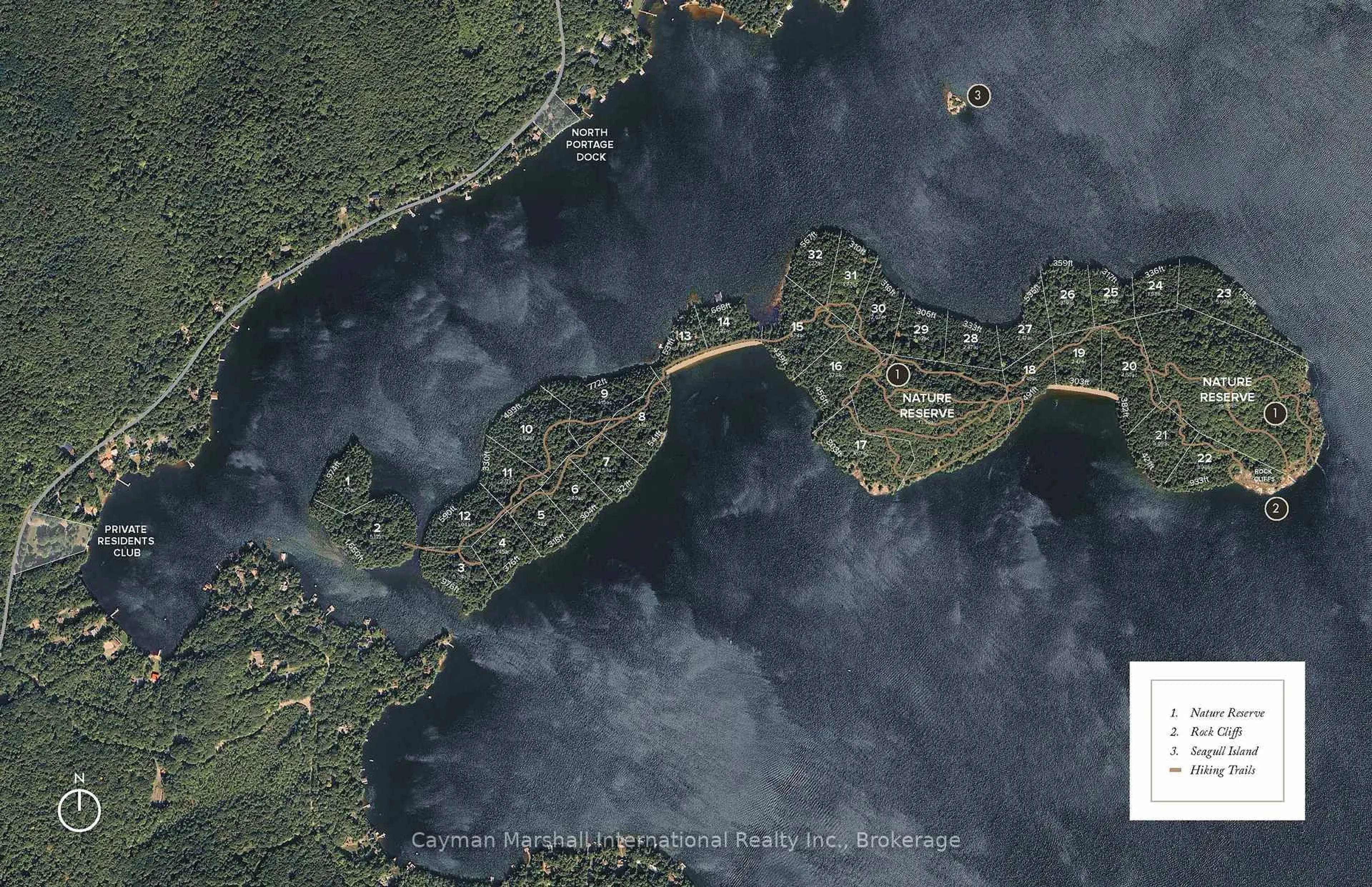 Picture of a map for Lot 5 Langmaids Island, Lake of Bays Ontario P0B 1E0