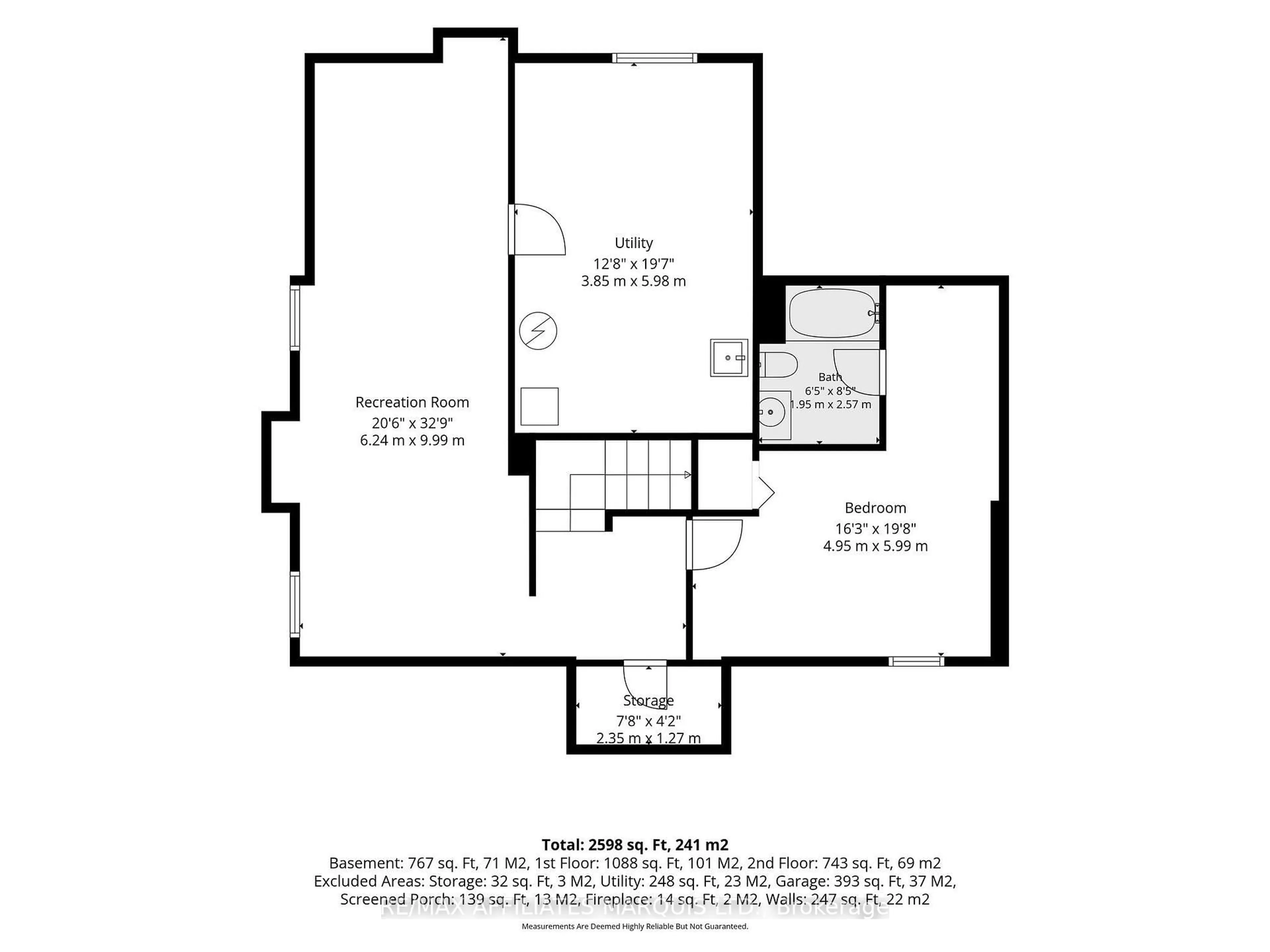 Floor plan for 1626 Grant Ave, Cornwall Ontario K6J 5J4