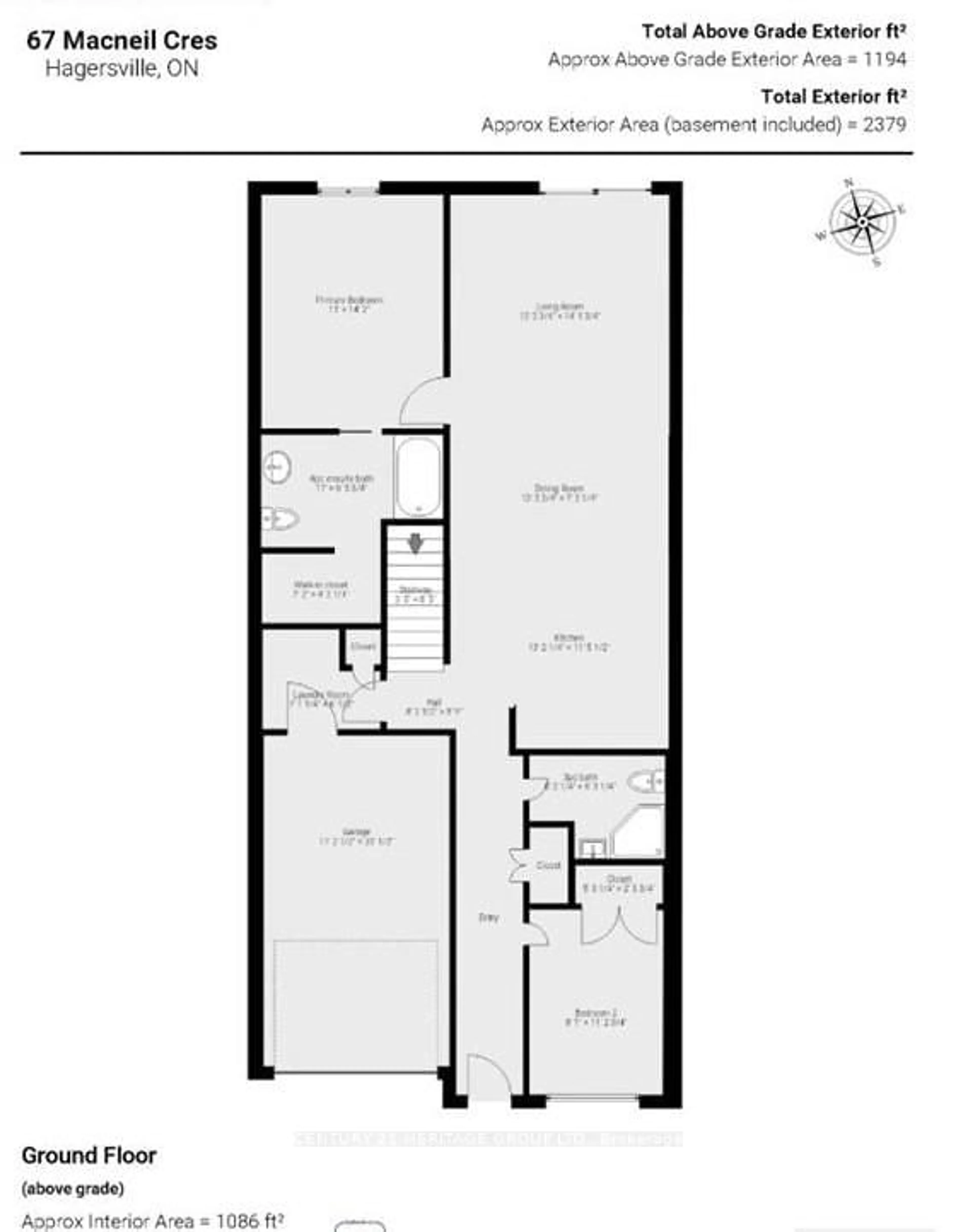 Floor plan for 67 MacNeil Crt, Haldimand Ontario N0A 1H0