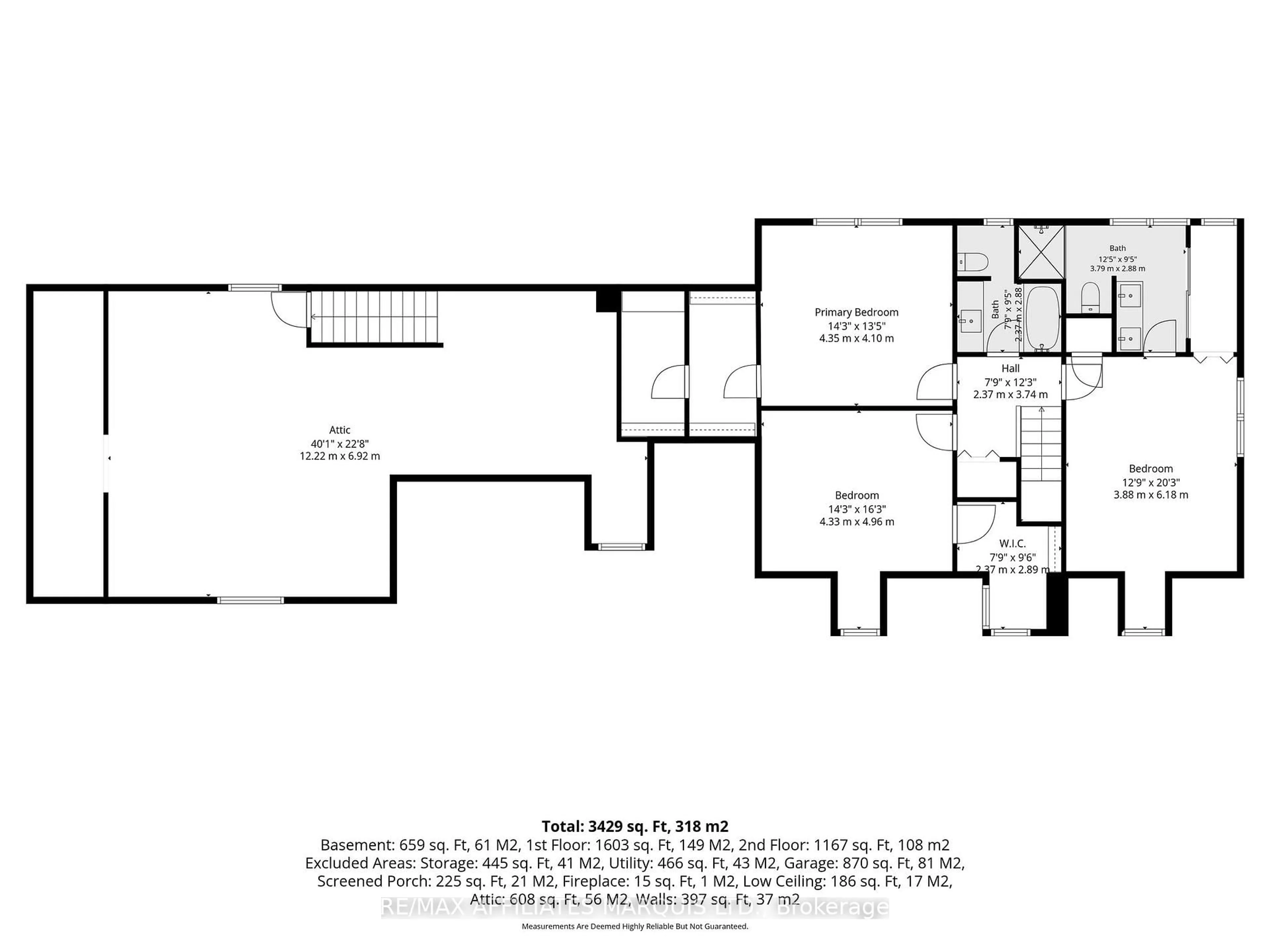 Floor plan for 1920 Belvedere Cres, Cornwall Ontario K6H 6M9