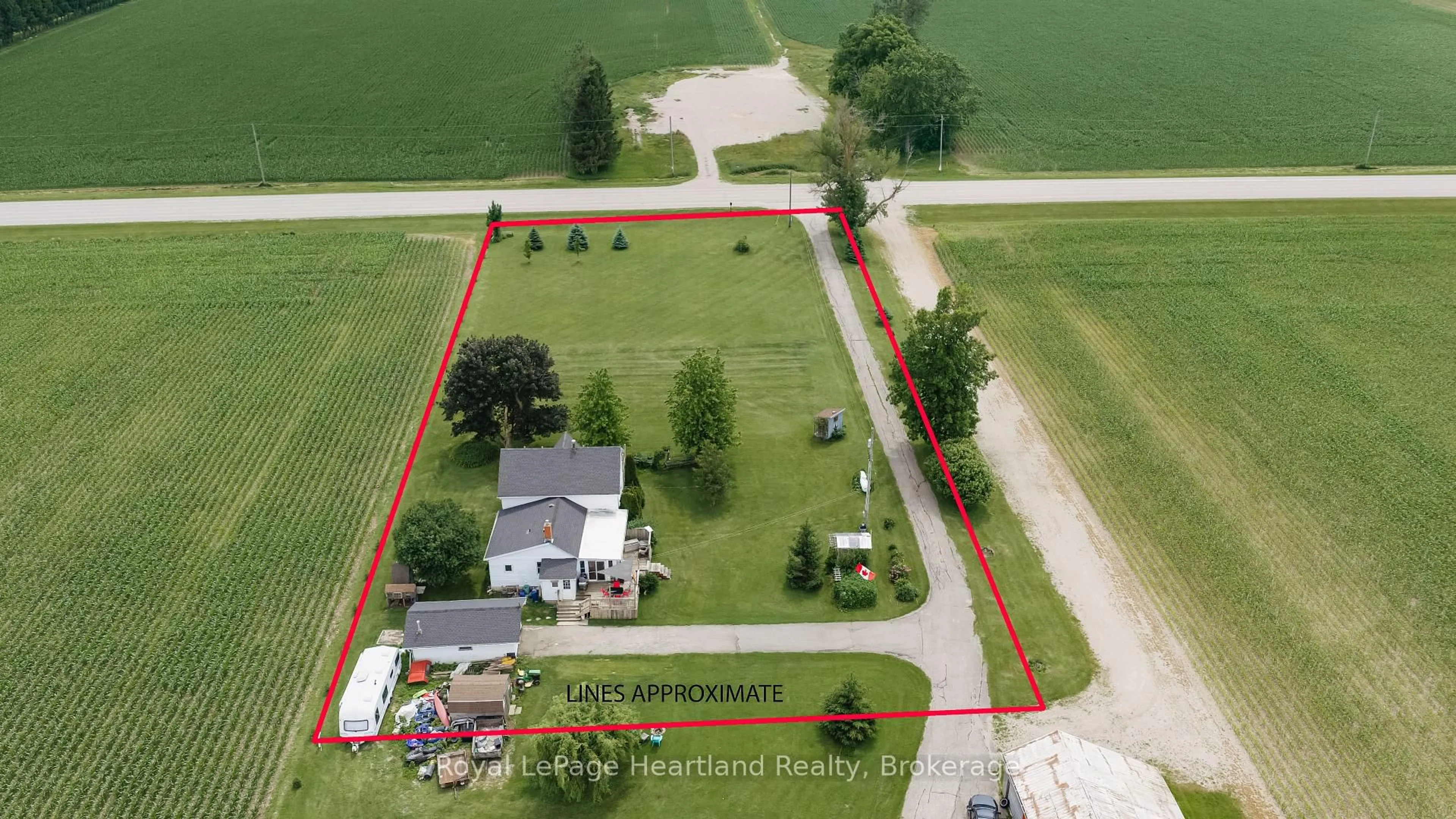 A pic from outside/outdoor area/front of a property/back of a property/a pic from drone, water/lake/river/ocean view for 43882 Winthrop Rd, Huron East Ontario N0K 1E0