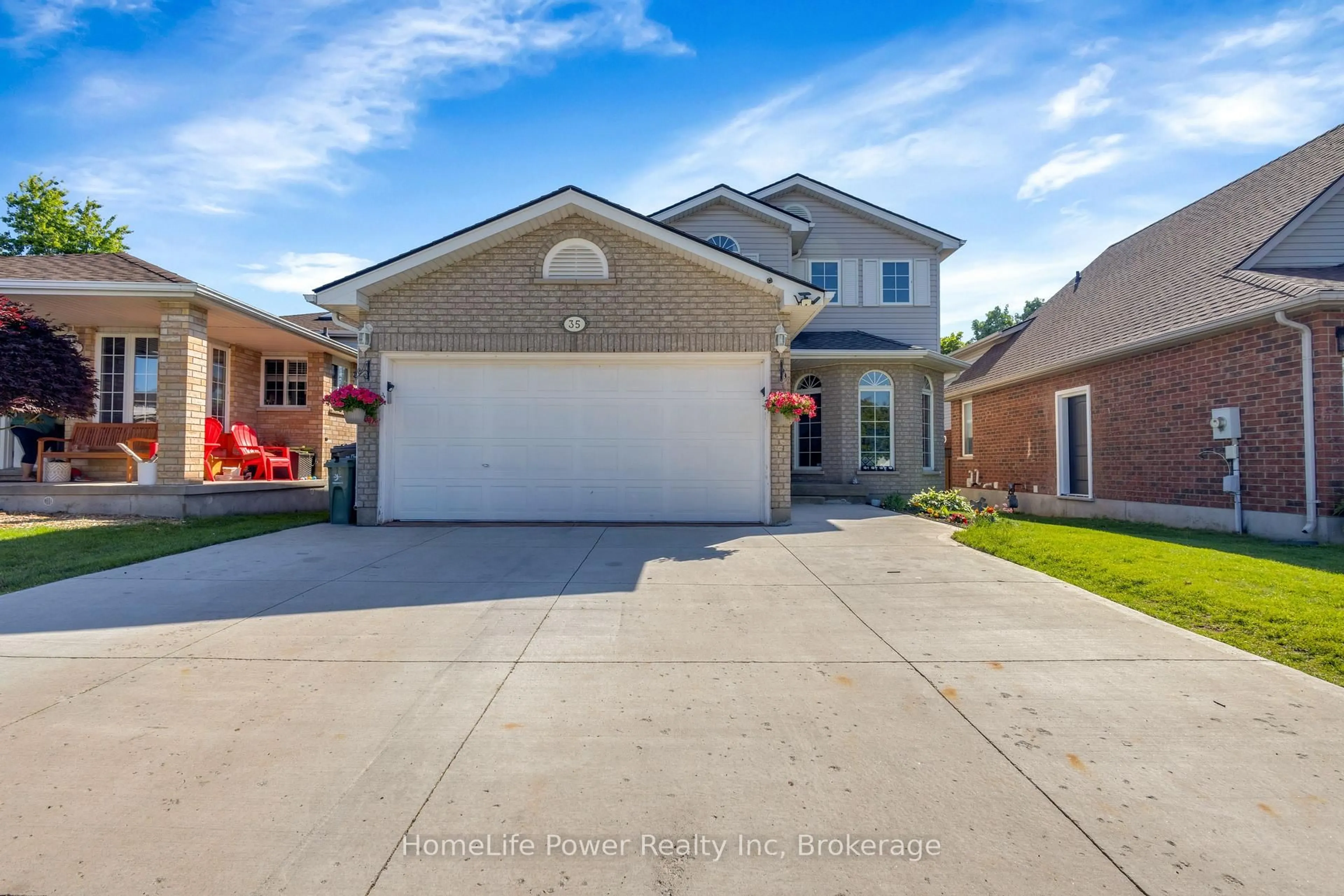 Home with brick exterior material, street for 35 Borland Dr, Guelph Ontario N1G 5B5