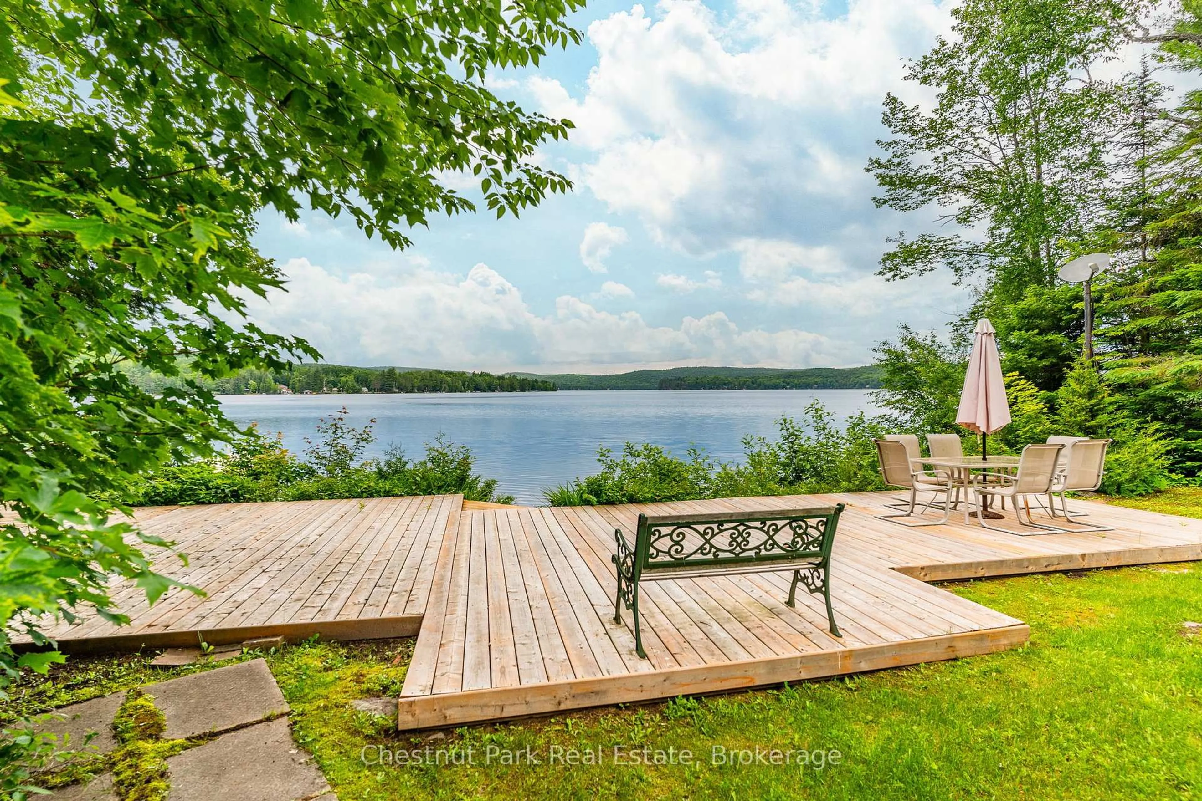 Patio, water/lake/river/ocean view for 1900 Curry Rd, Dysart et al Ontario K0M 1S0