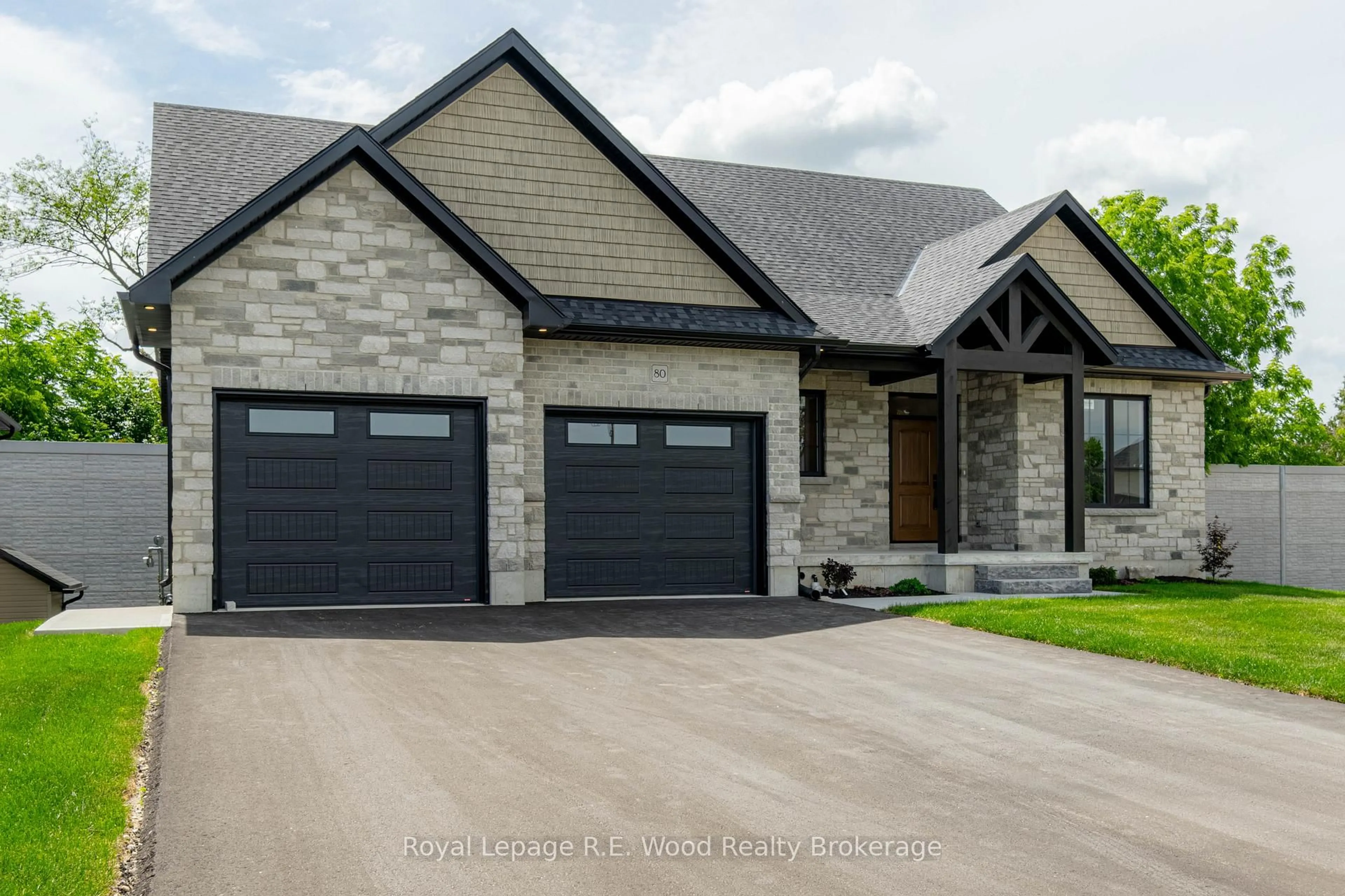 Home with brick exterior material, street for 80 Herb St, Norwich Ontario N0J 1P0