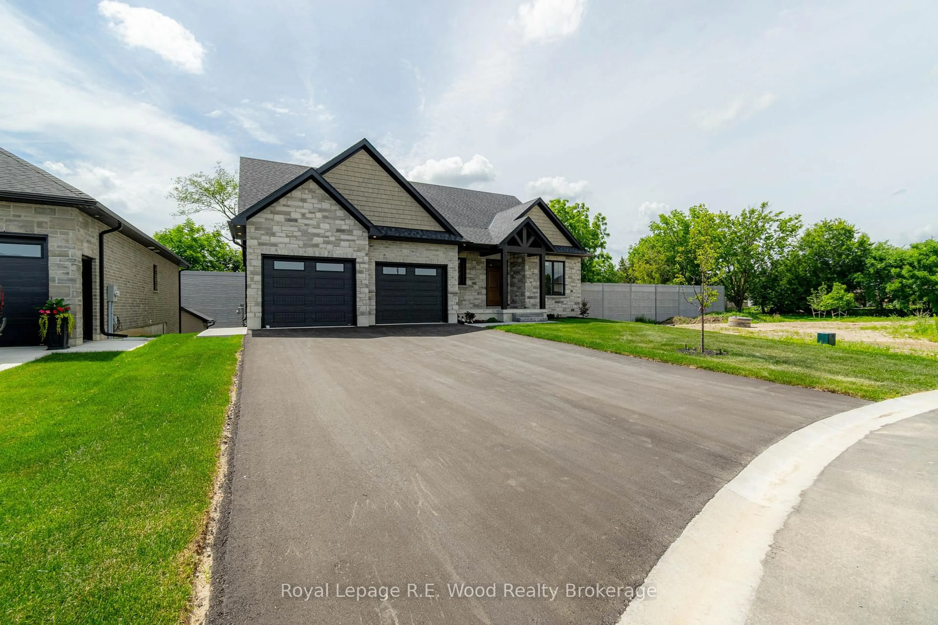Home with brick exterior material, street for 80 Herb St, Norwich Ontario N0J 1P0