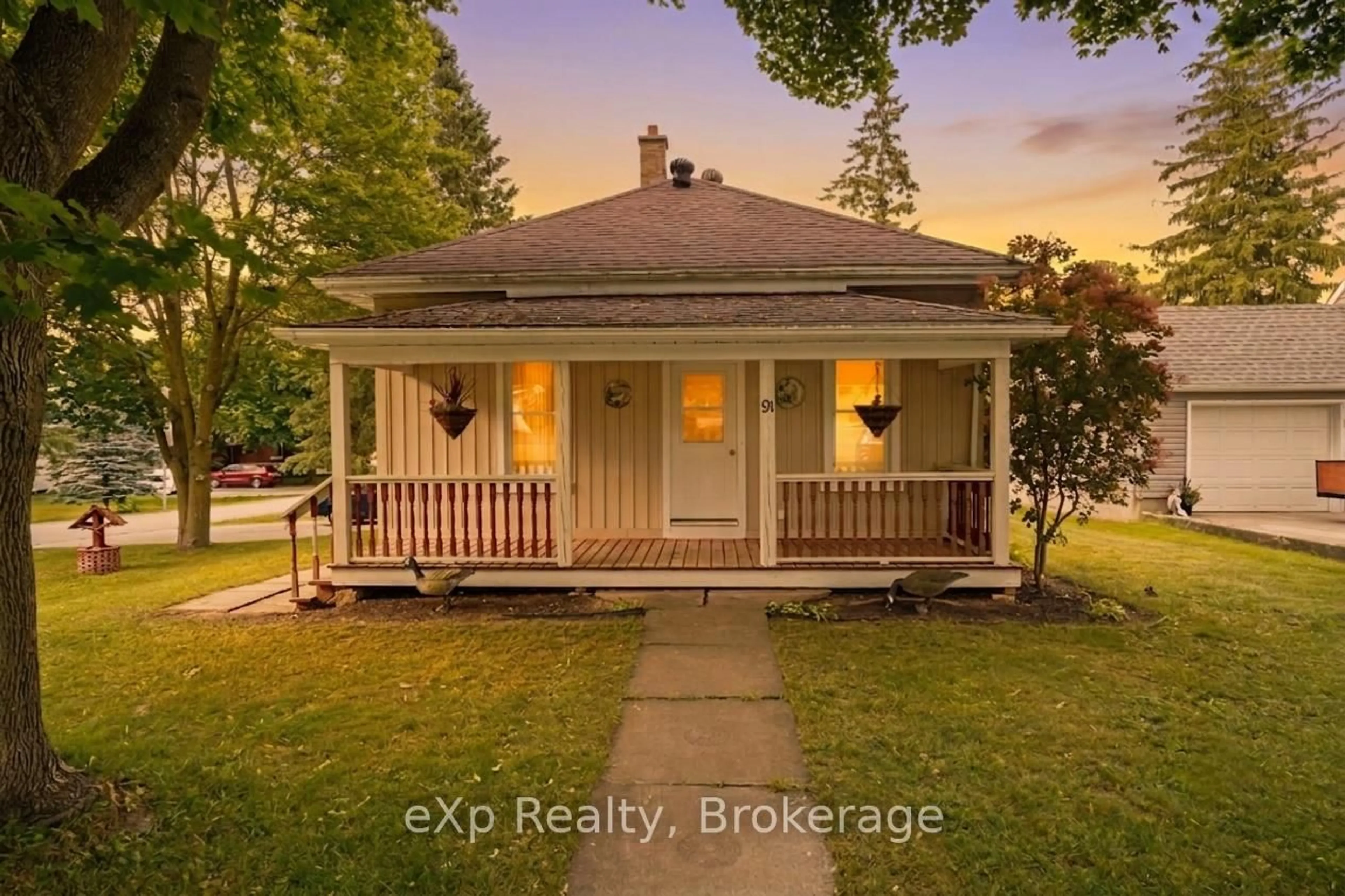 A pic from outside/outdoor area/front of a property/back of a property/a pic from drone, street for 91 Charles St, North Huron Ontario N0G 2W0