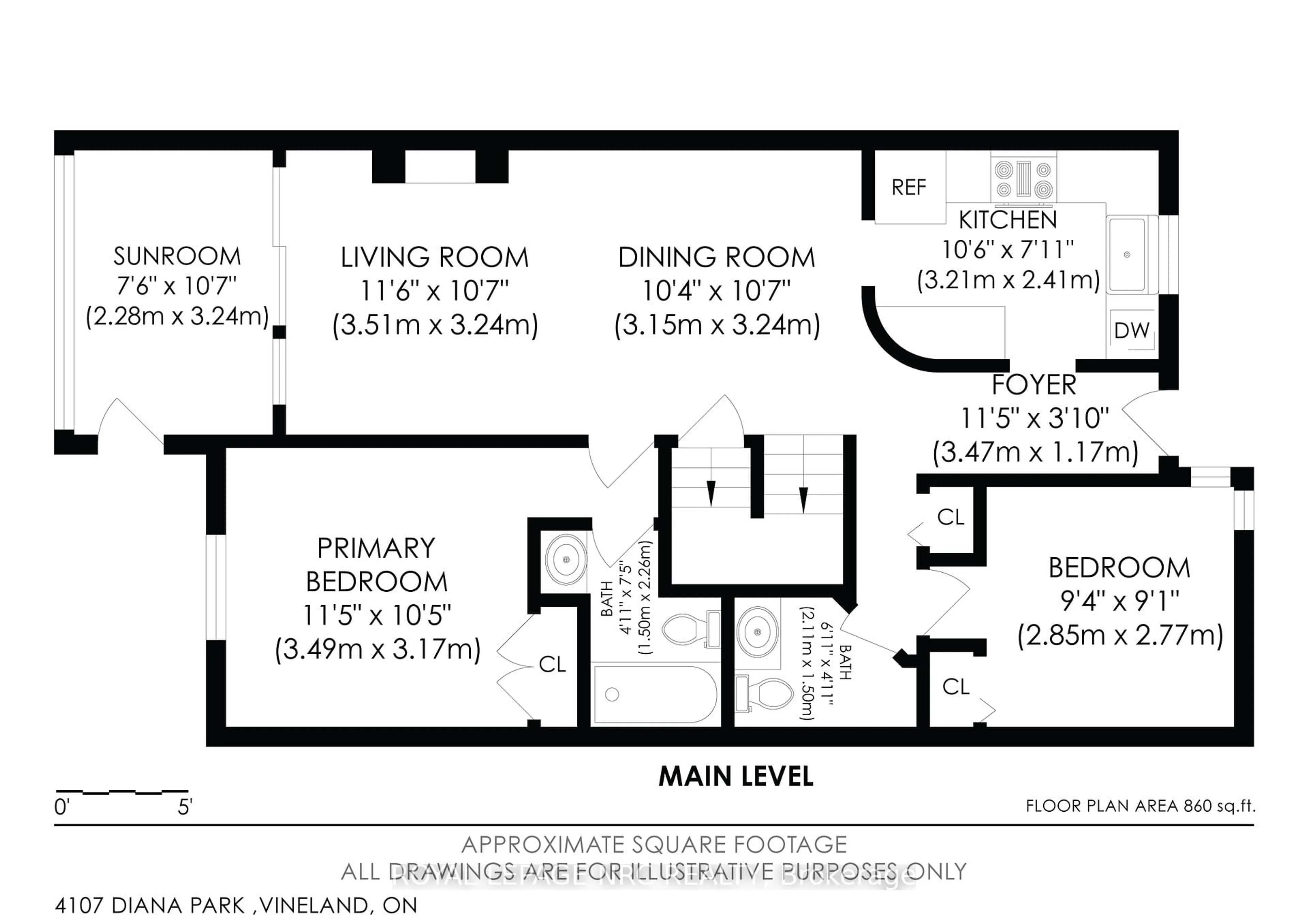 Floor plan for 4107 Diana Park, Lincoln Ontario L0R 2C0
