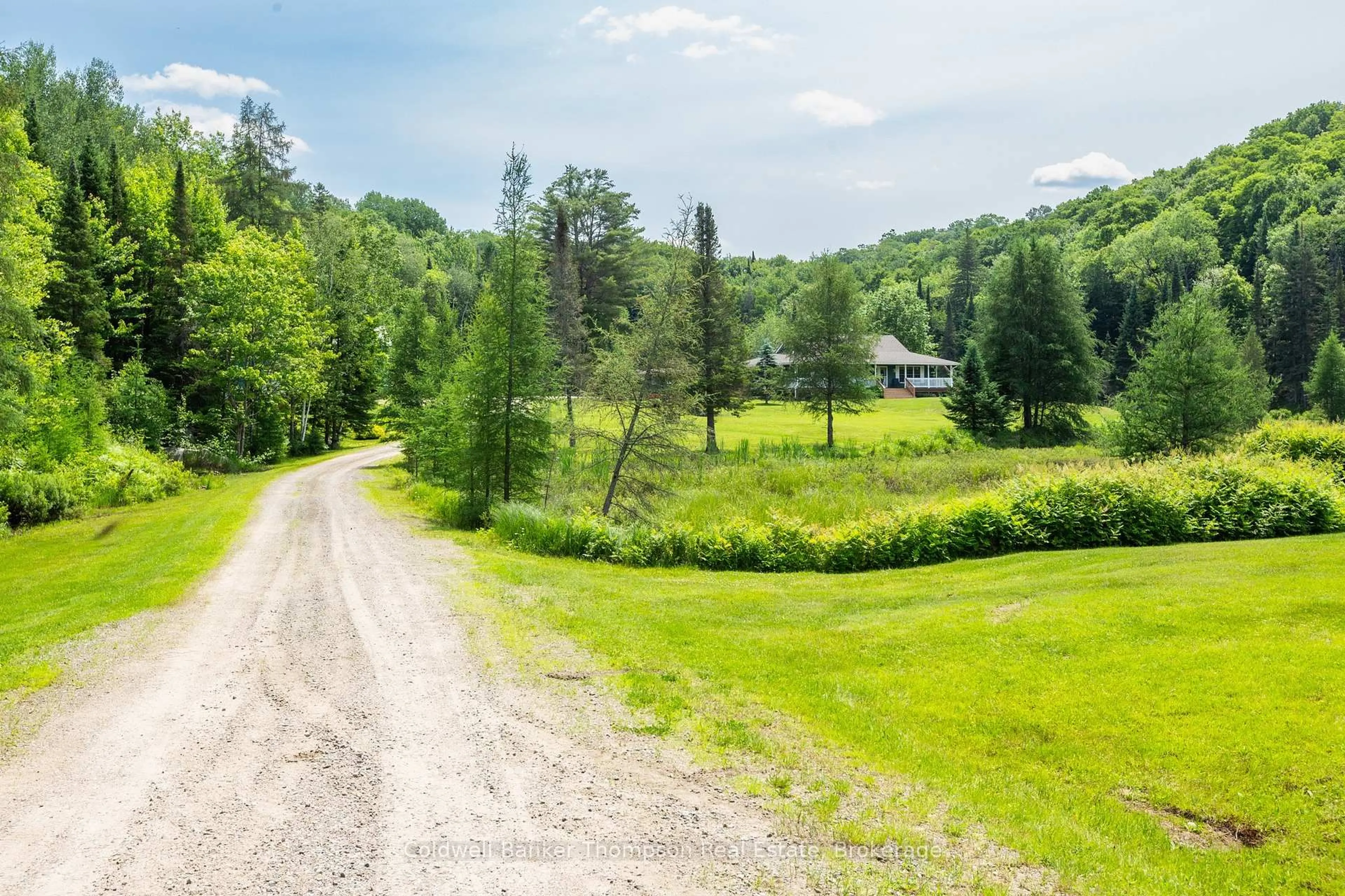 A pic from outside/outdoor area/front of a property/back of a property/a pic from drone, forest/trees view for 448 Long Lake Rd, Perry Ontario P0A 1R0