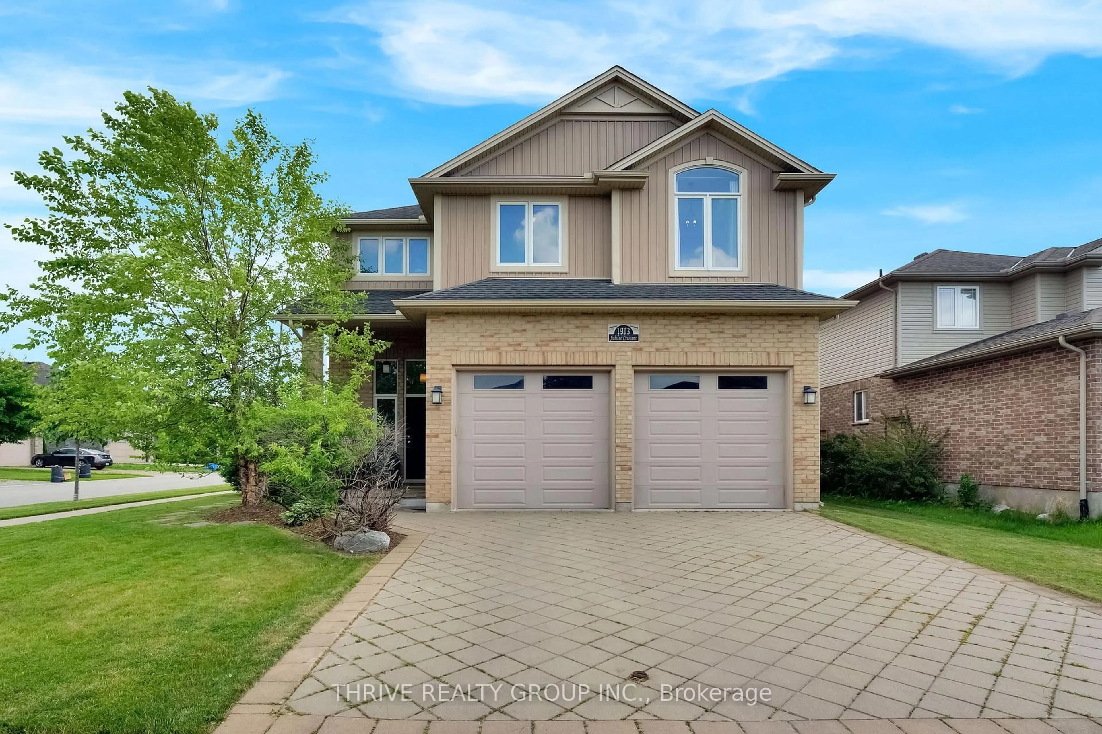 Home with brick exterior material, street for 1903 Jubilee Cres, London North Ontario N6G 0H5