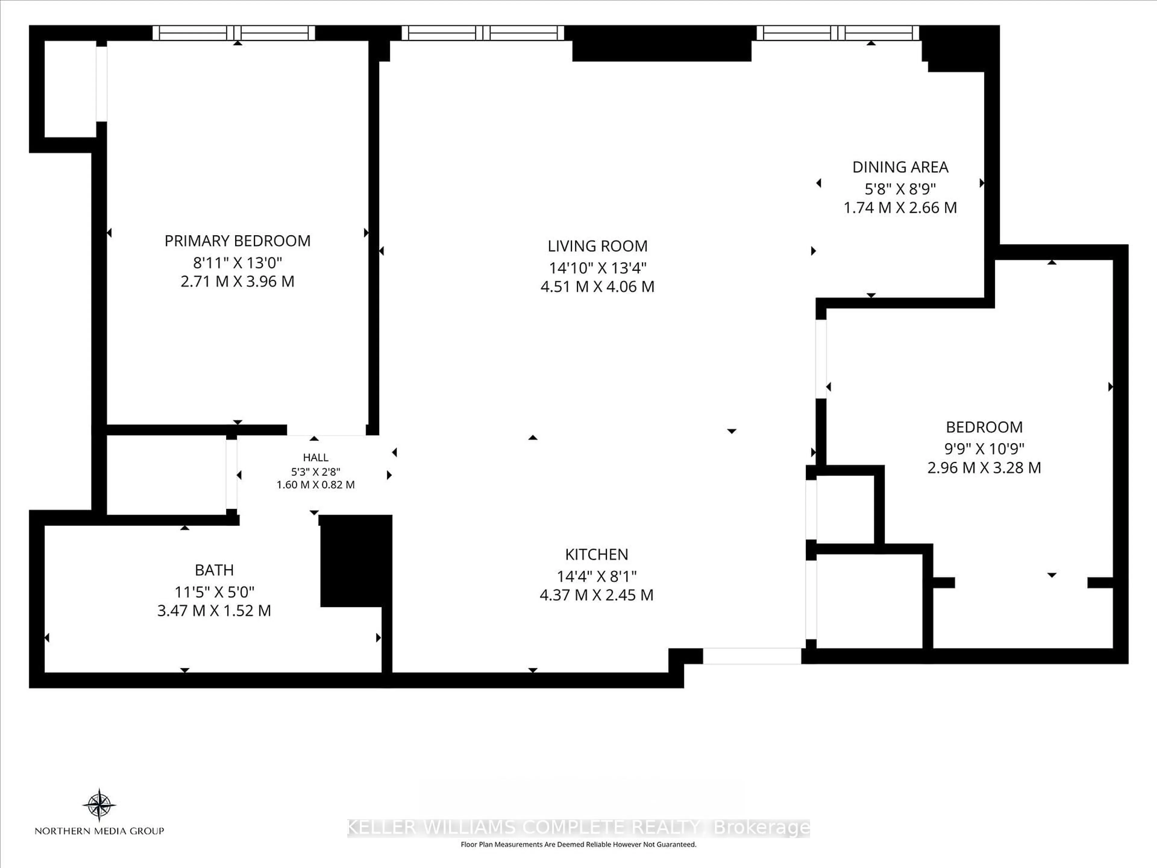 Floor plan for 11 Rebecca St #208, Hamilton Ontario L8R 3H7