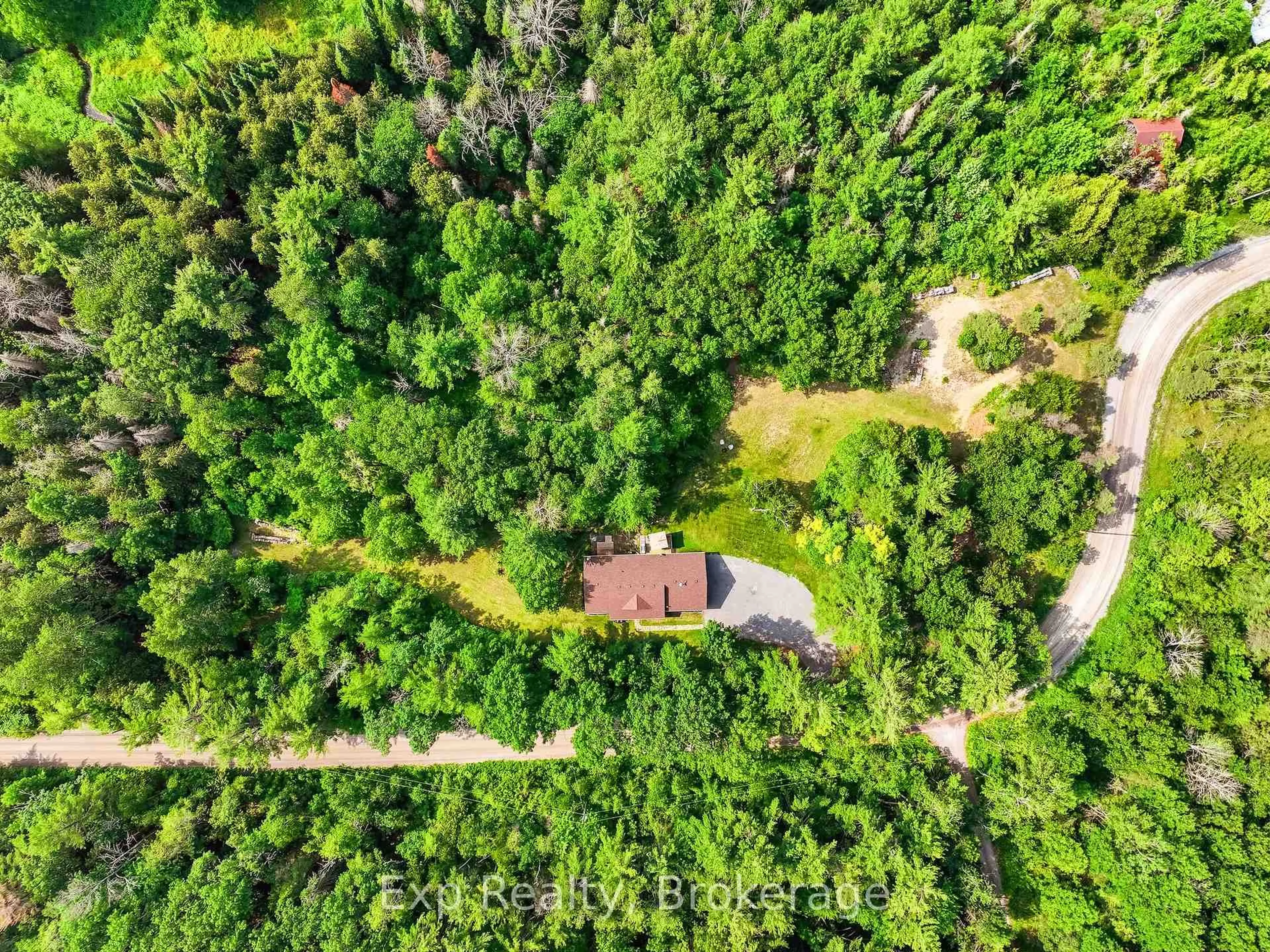 A pic from outside/outdoor area/front of a property/back of a property/a pic from drone, forest/trees view for 106 Red Cloud School Rd, Cramahe Ontario K0K 3K0