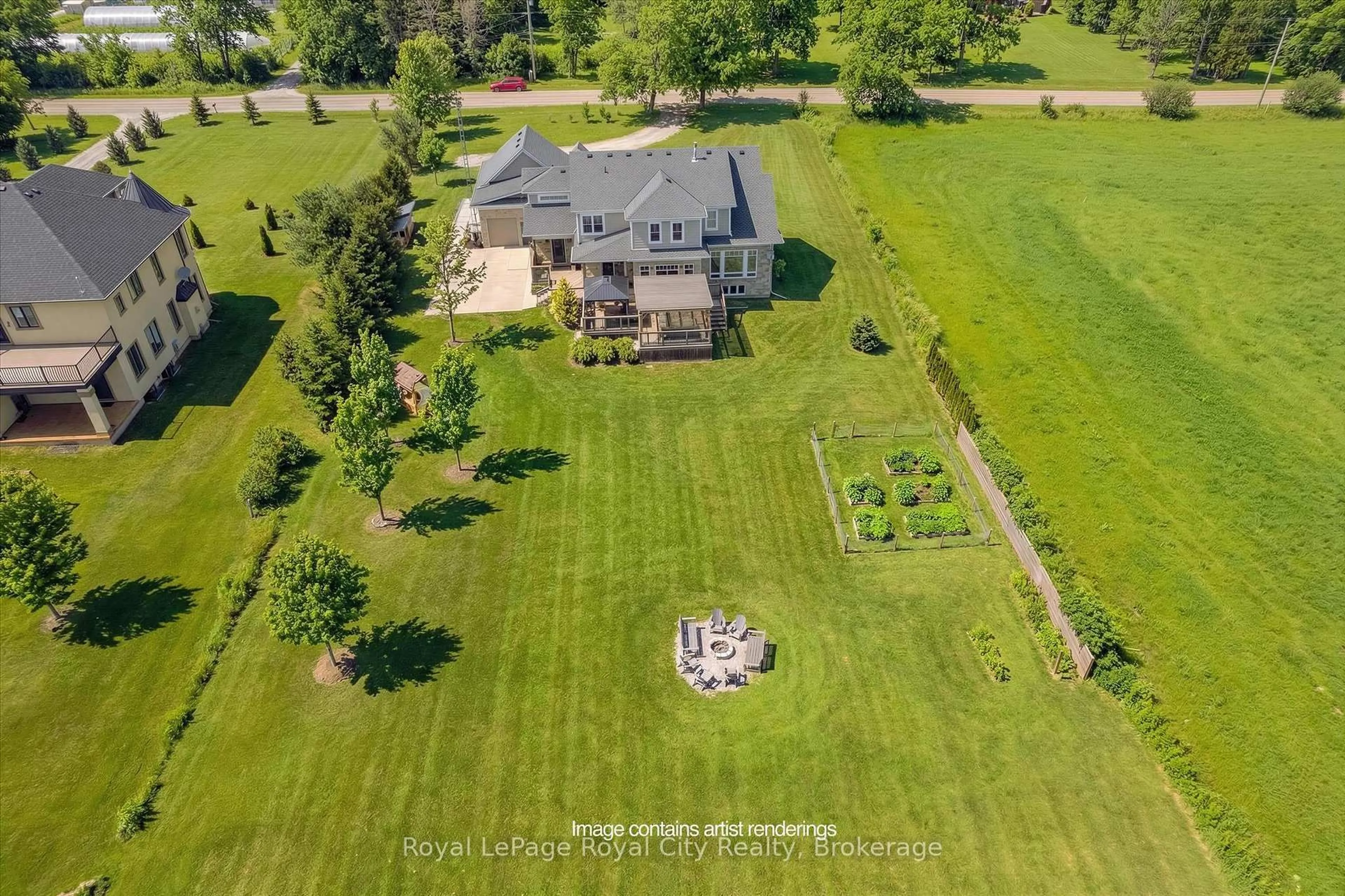 A pic from outside/outdoor area/front of a property/back of a property/a pic from drone, unknown for 226 Carter Rd, Puslinch Ontario N1L 1B8