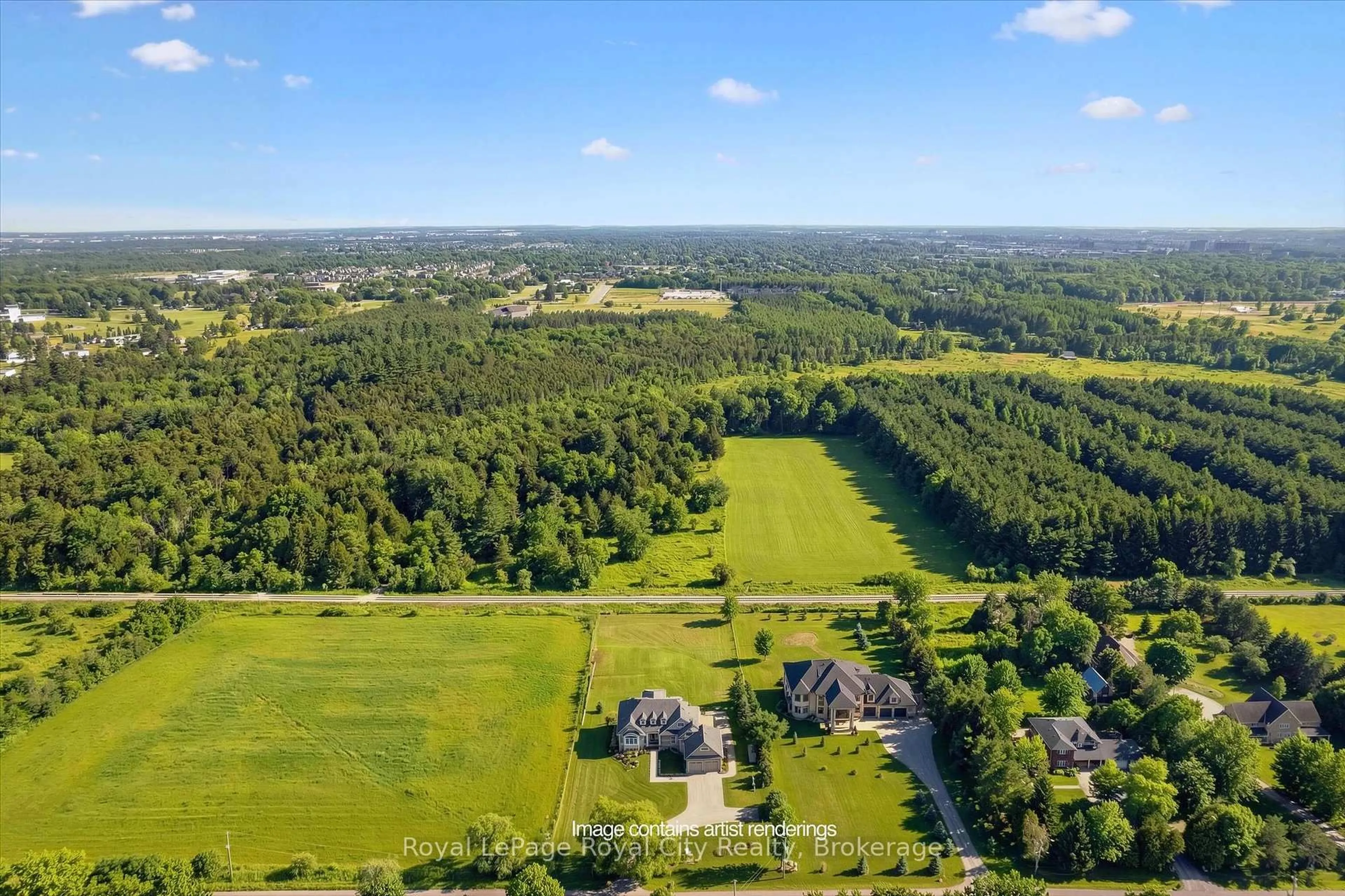 A pic from outside/outdoor area/front of a property/back of a property/a pic from drone, forest/trees view for 226 Carter Rd, Puslinch Ontario N1L 1B8